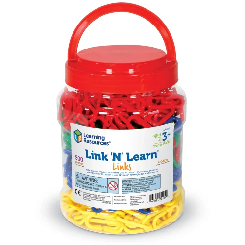 Alternative view of Learning Resources Puzzle Link 'N' Learn® Links - 4 Colors, Set of 500