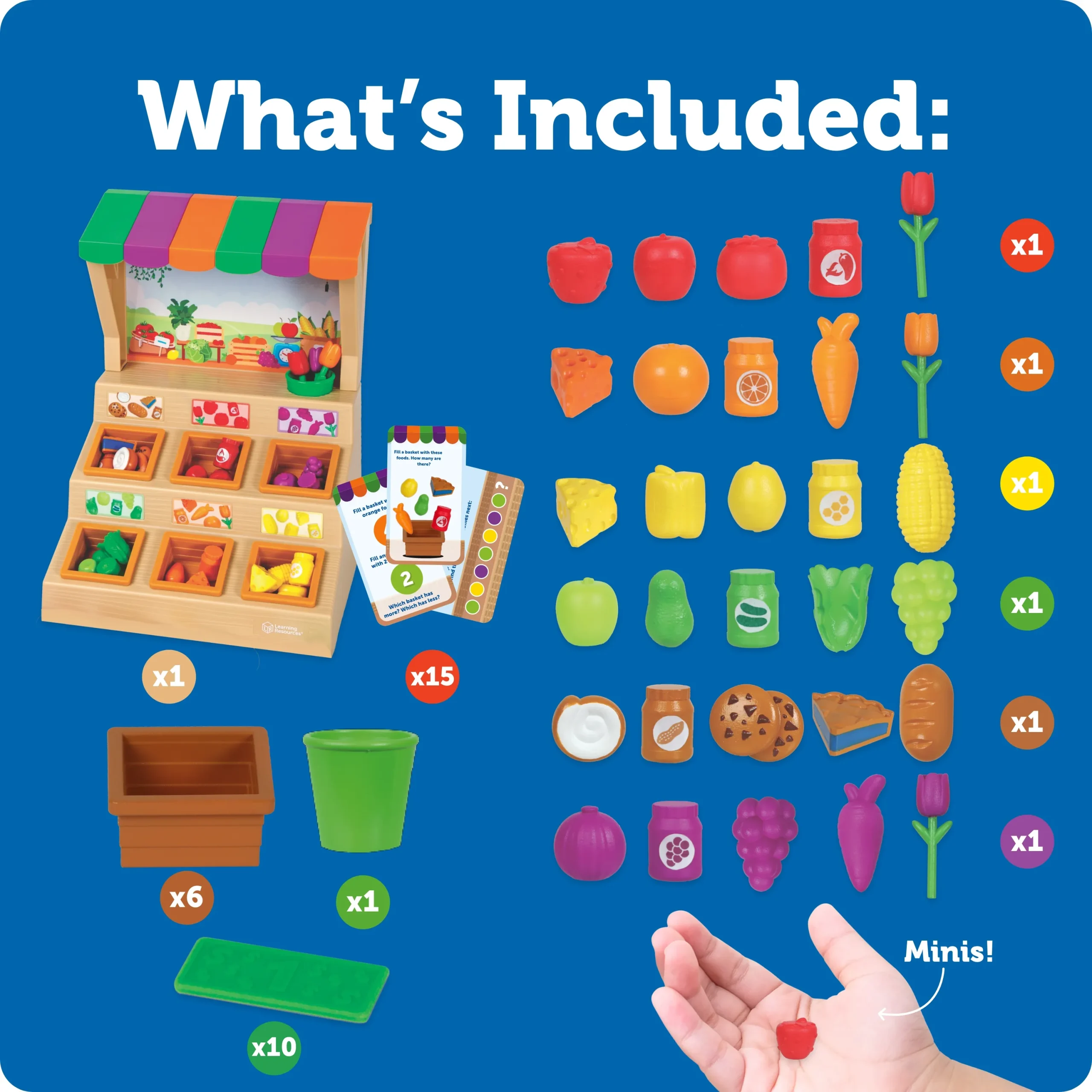 Learning Resources Puzzle Mini Farmstand Sorting Set - Image 6