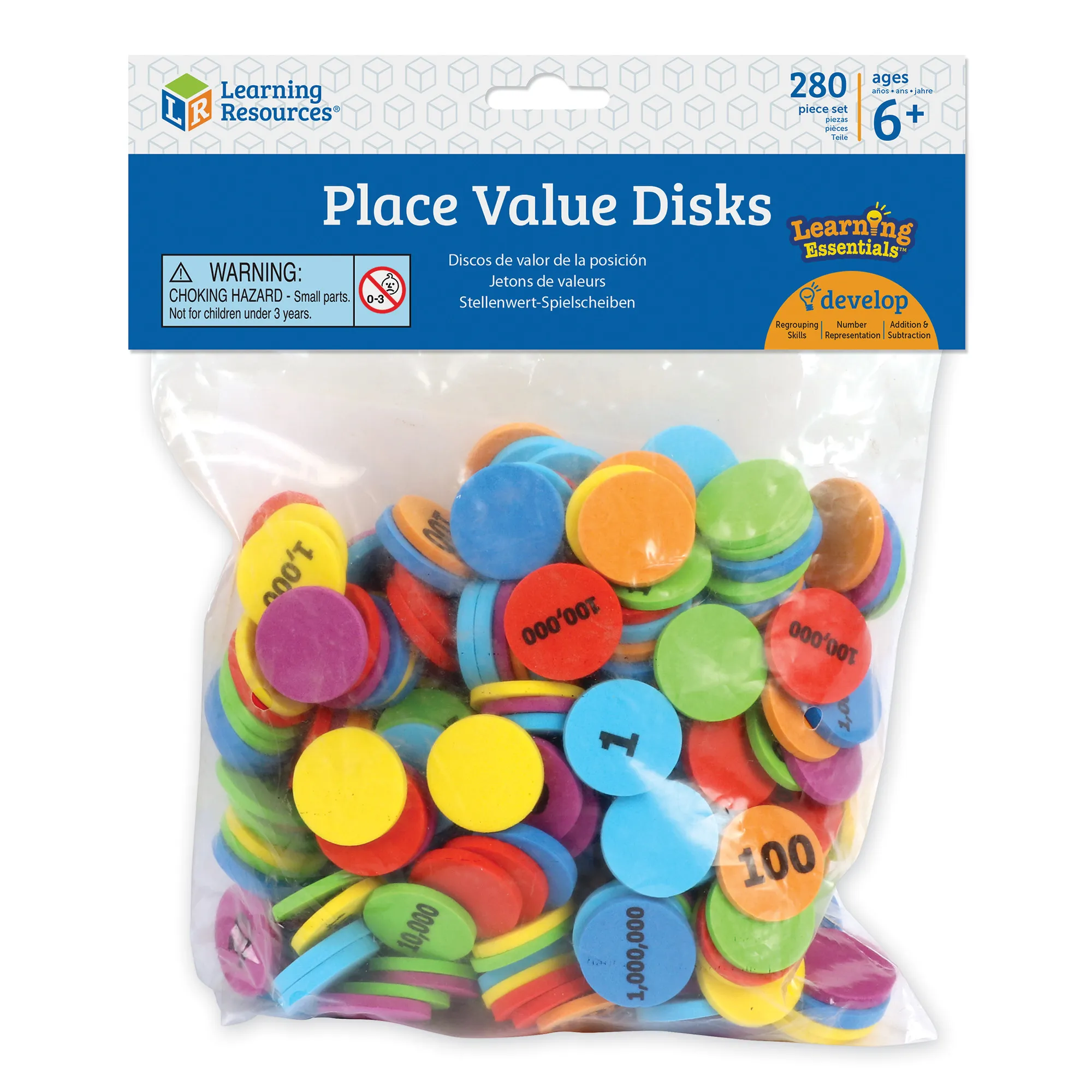 Learning Resources Puzzle Place Value Disks, Set of 280 - Image 4