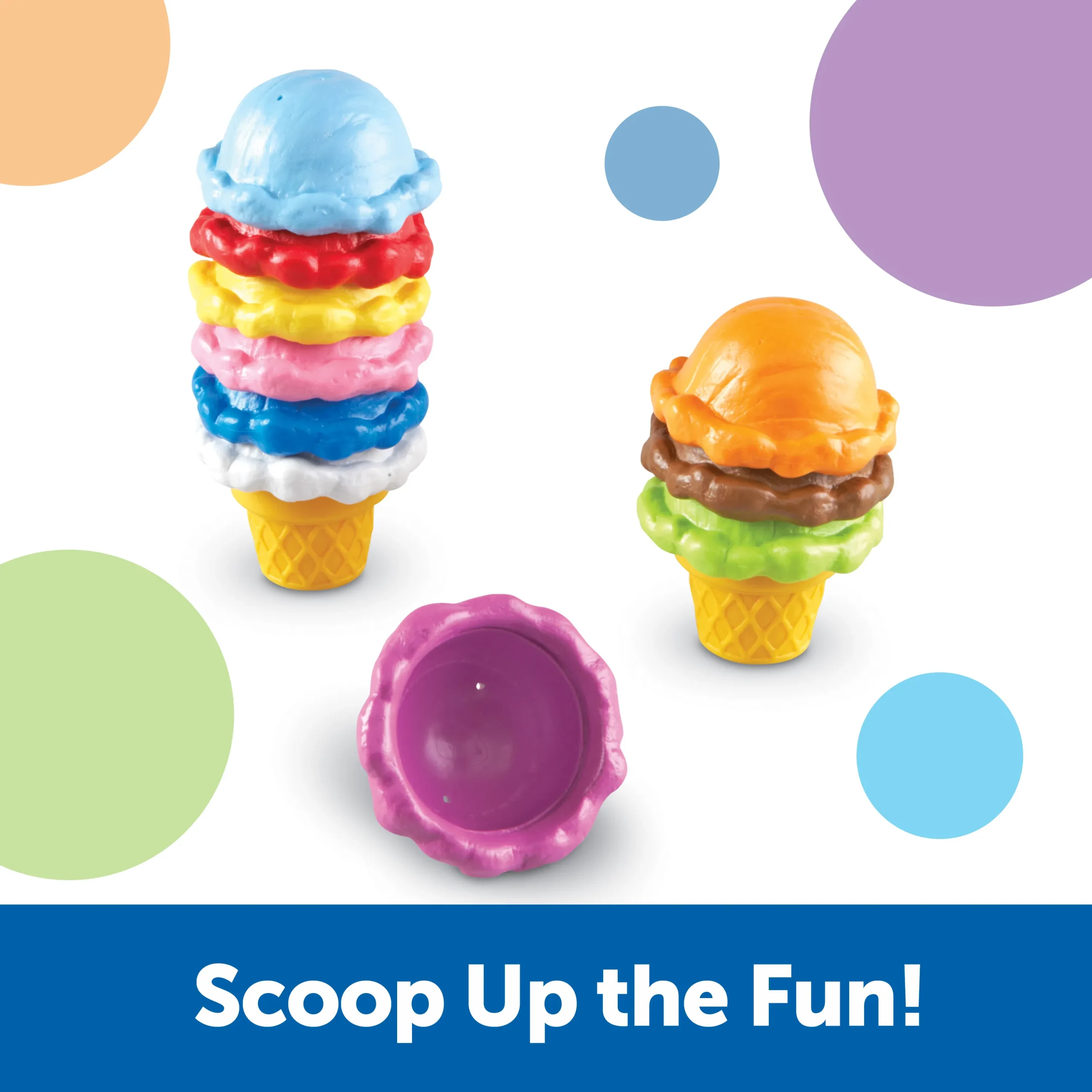 Learning Resources Puzzle Smart Snacks® Rainbow Color Cones - Image 4