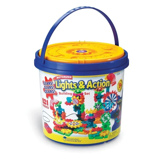 Alternative view of Learning Resources Puzzle Gears! Gears! Gears!® Lights & Action Motorized Building Set