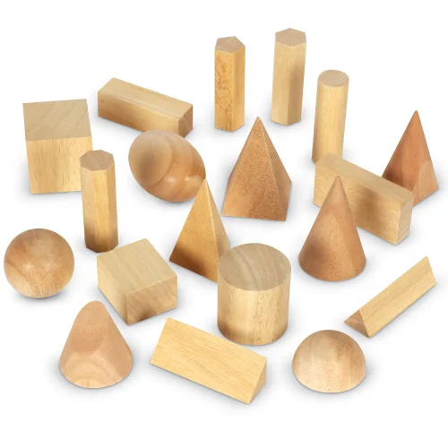 Learning Resources Puzzle Wooden Geometric Solids