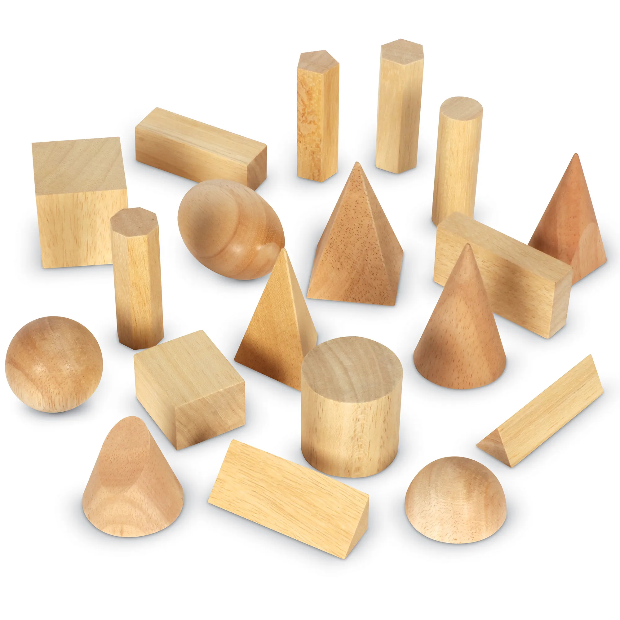 Learning Resources Puzzle Wooden Geometric Solids