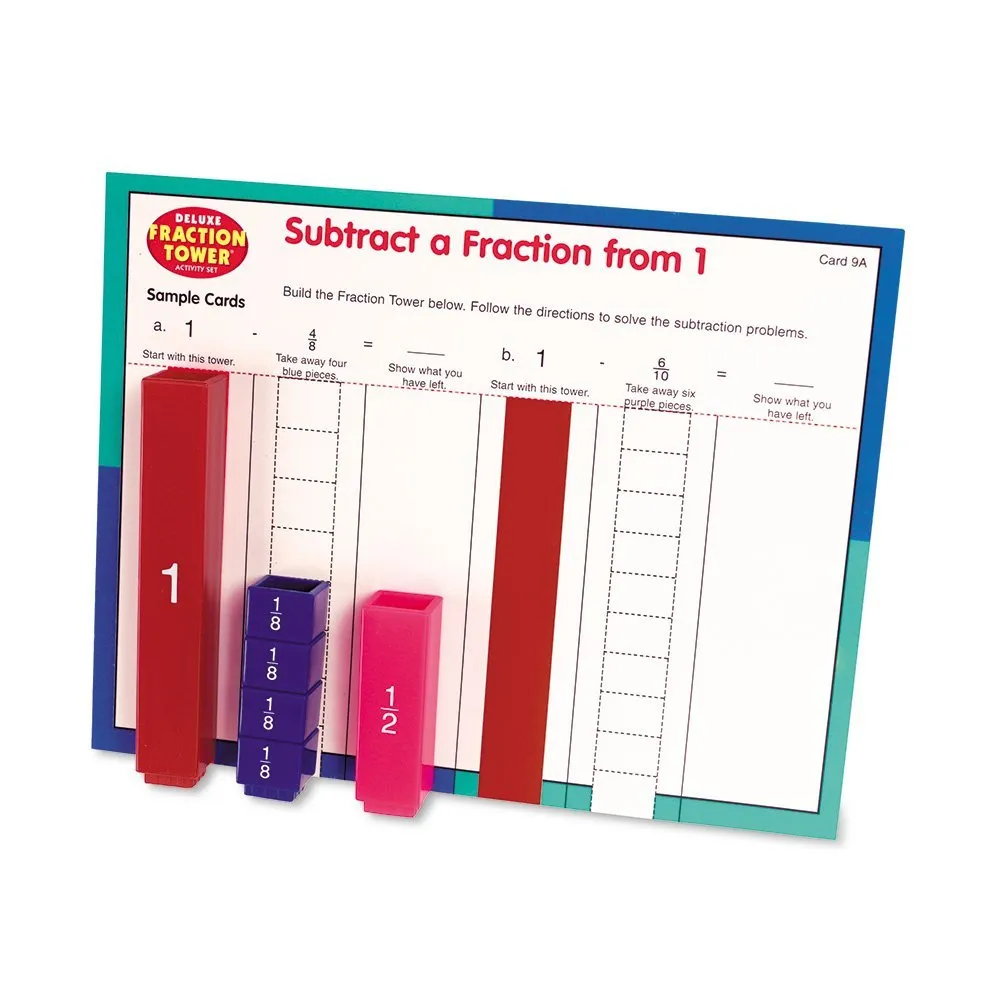 Learning Resources Puzzle Fraction Tower® Activity Set - Image 6