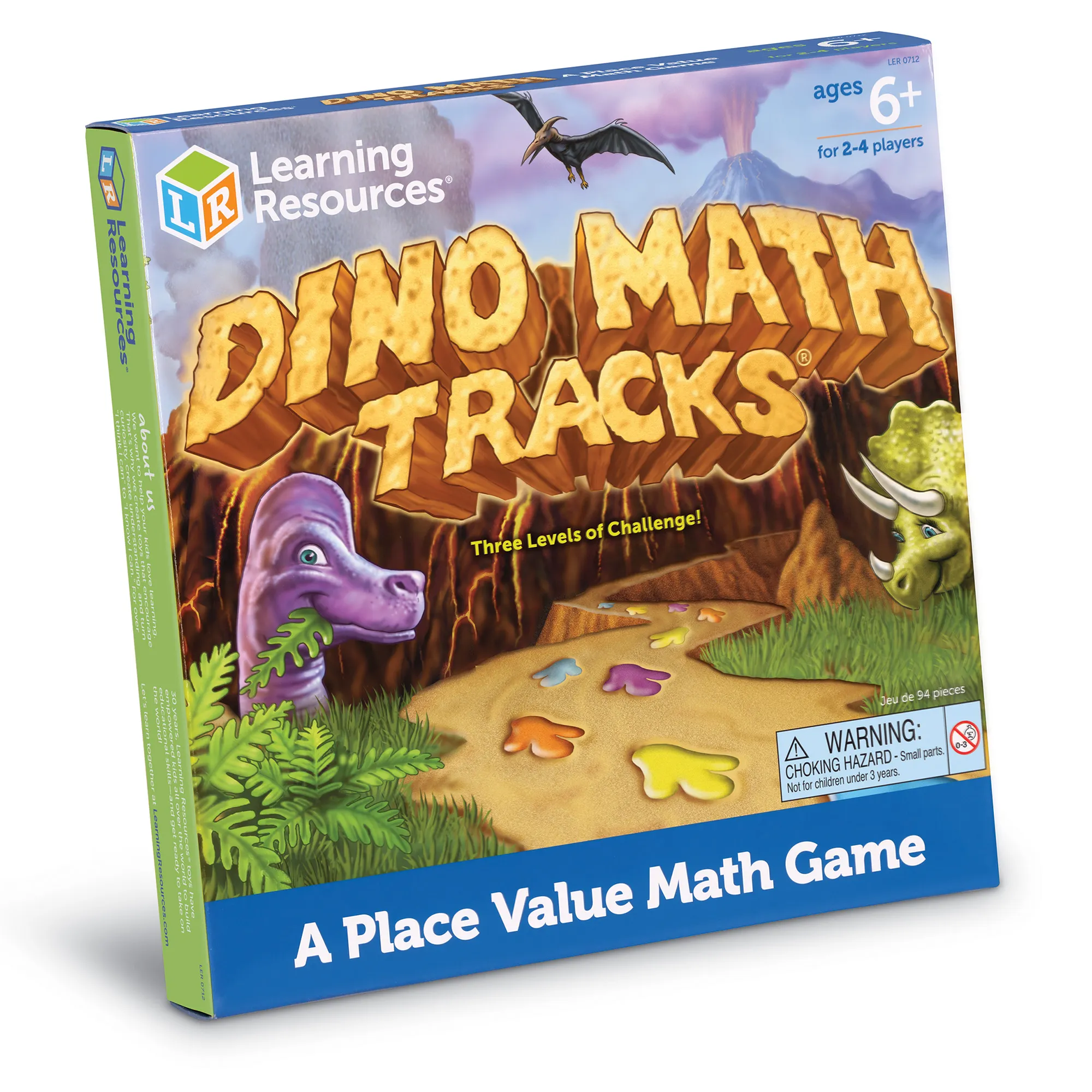 Learning Resources Puzzle Dino Math Tracks Place Value Game - Image 7