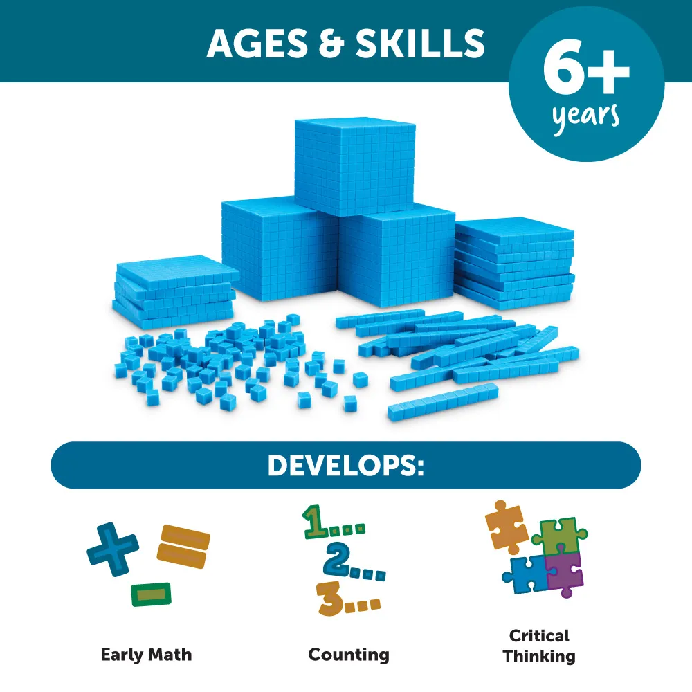 Learning Resources Puzzle Base Ten Classroom Set - Image 6