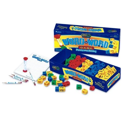 Learning Resources Puzzle Reading Rods® Word for Word® Game: Phonics Word Building