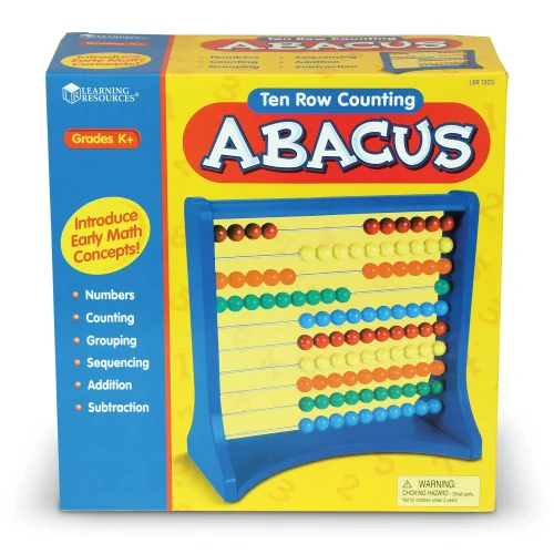 Alternative view of Learning Resources Puzzle 10-Row Abacus