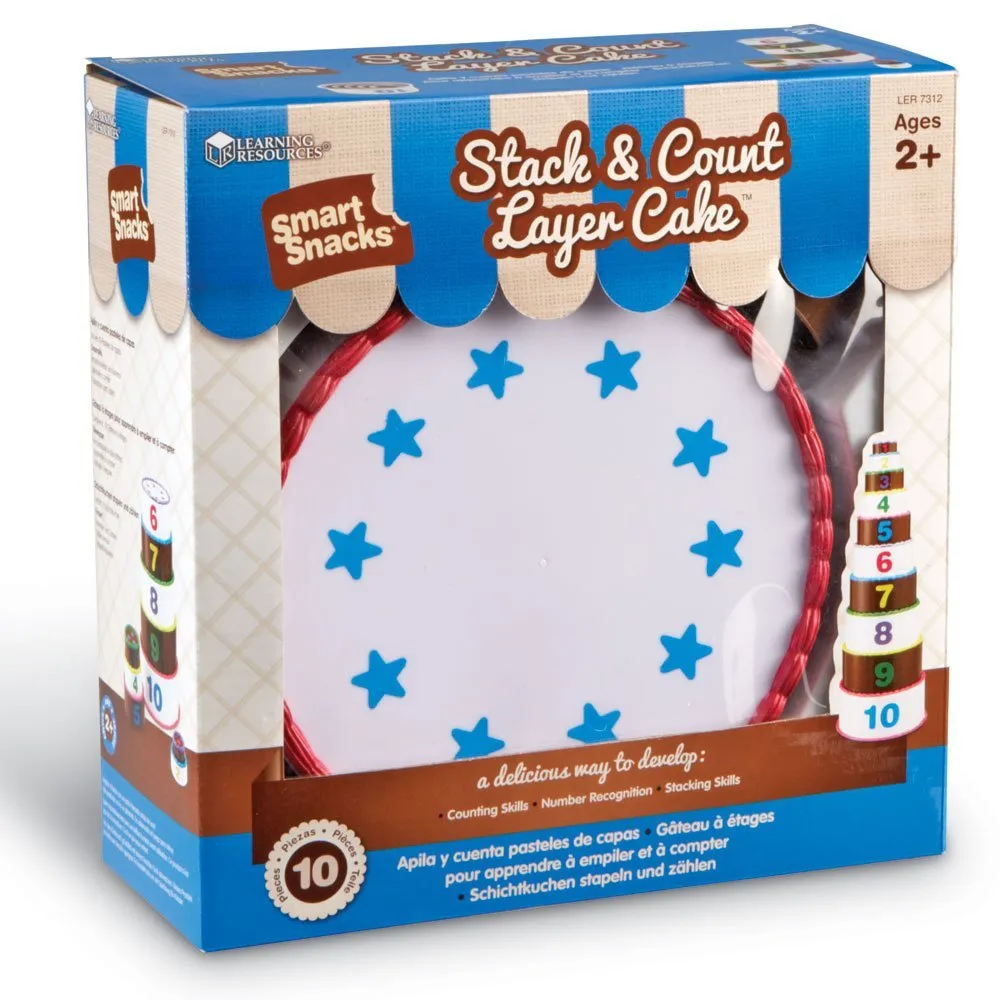 Learning Resources Puzzle Smart Snacks® Stack & Count Layer Cake™ - Image 9