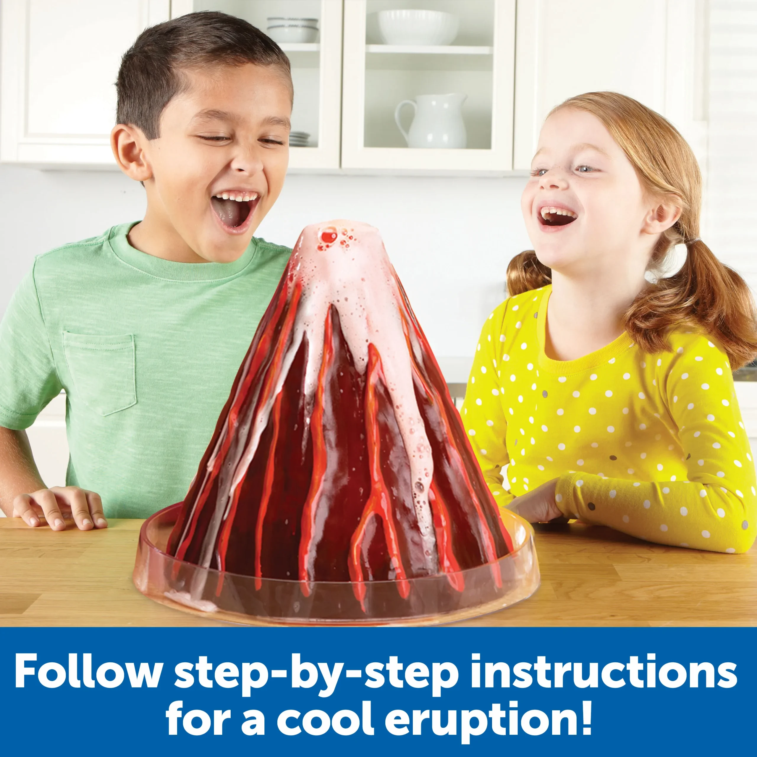 Learning Resources Puzzle Erupting Cross-Section Volcano Model - Image 4