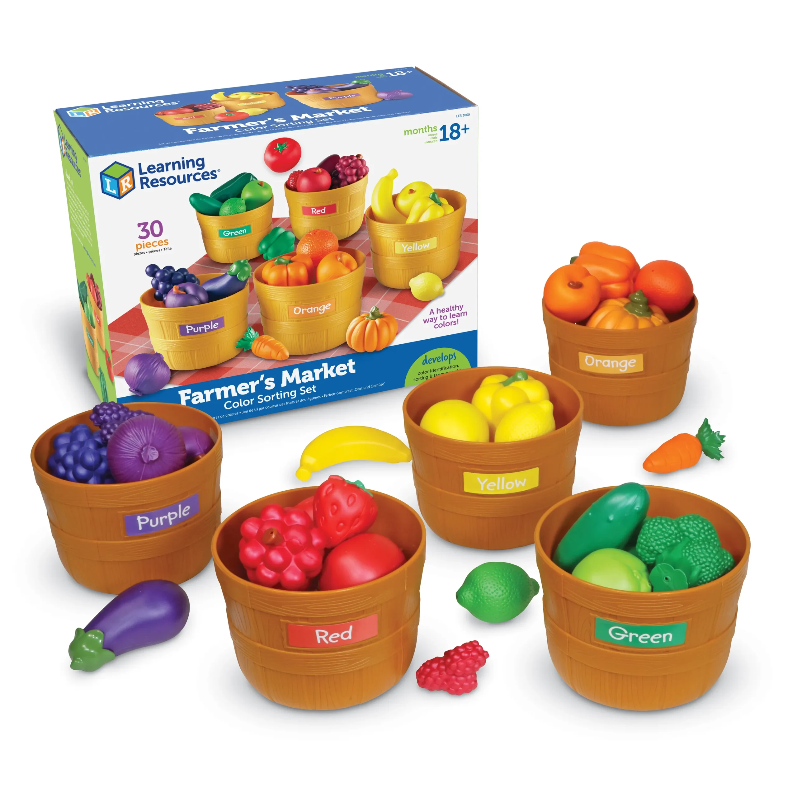 Learning Resources Puzzle Farmer's Market Color Sorting Set