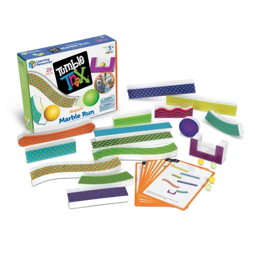 Learning Resources Puzzle Tumble Trax® Magnetic Marble Run