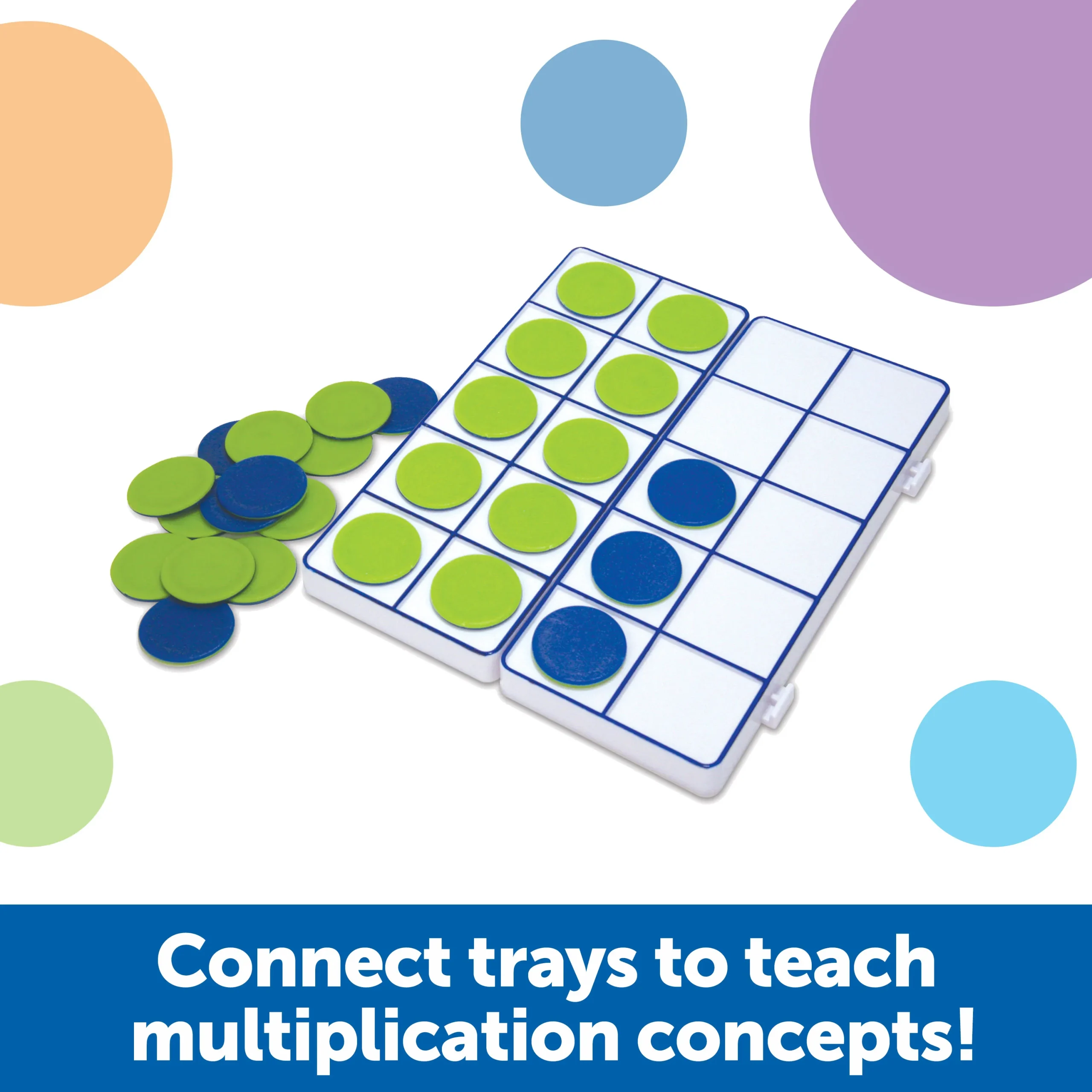 Learning Resources Puzzle Connecting Ten-Frame Trays - Image 4