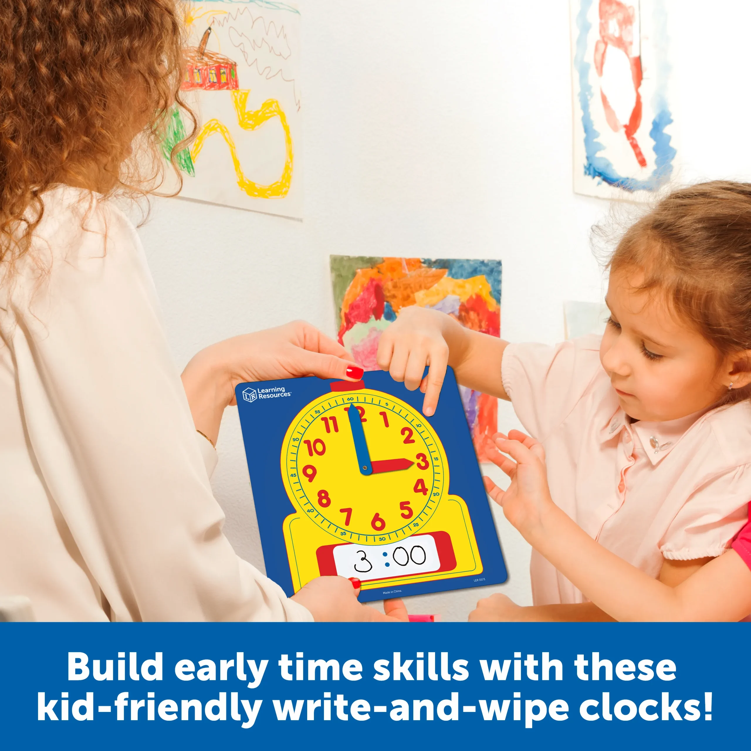 Write & Wipe Clocks Classroom Set - Image 3
