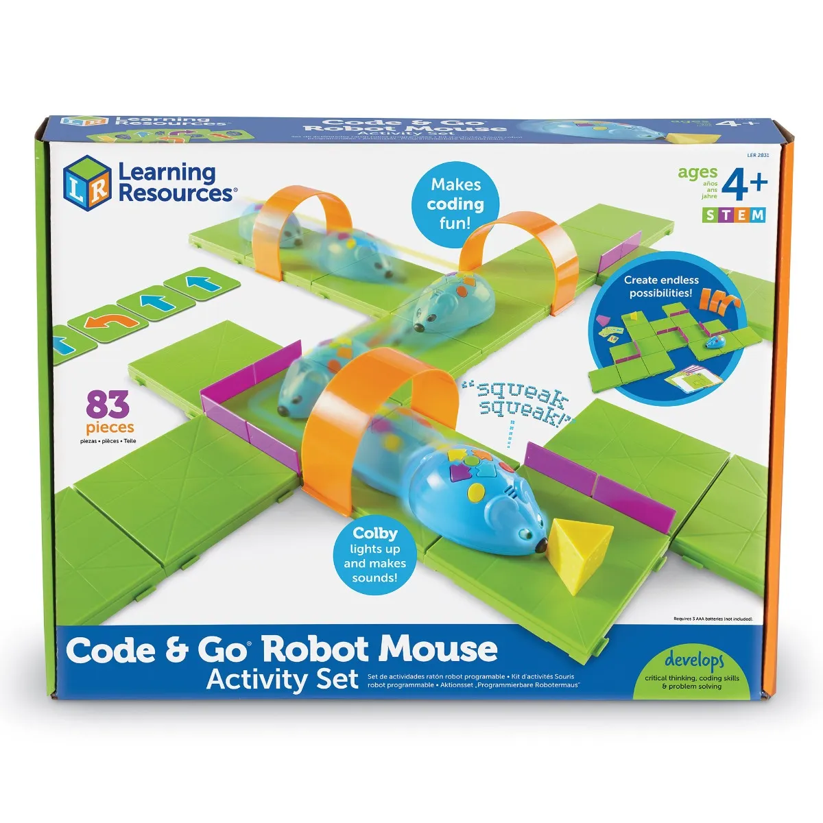 Learning Resources Puzzle Code & Go® Robot Mouse Activity Set - Image 18