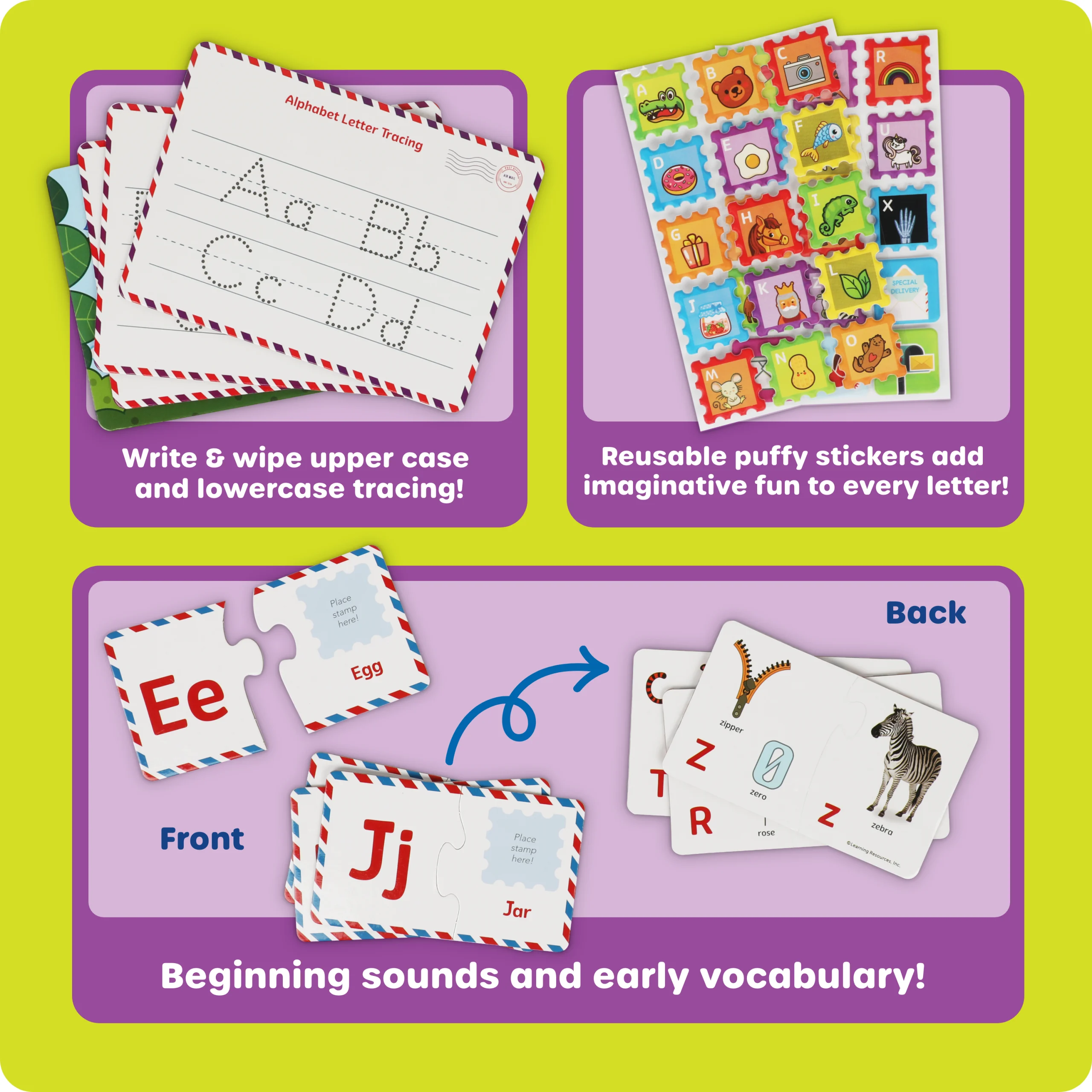 Learning Resources Puzzle Alphabet Learning Mailbox - Image 3