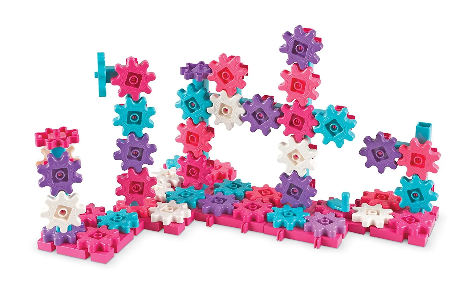 Learning Resources Puzzle Gears! Gears! Gears!® Deluxe Building Set - Pink