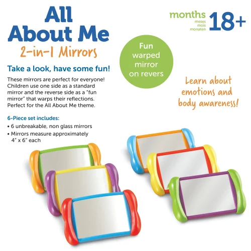 Alternative view of Learning Resources Puzzle All About Me 2-in-1 Mirrors