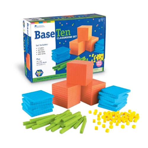 Learning Resources Puzzle Brights!® Base Ten Classroom Set