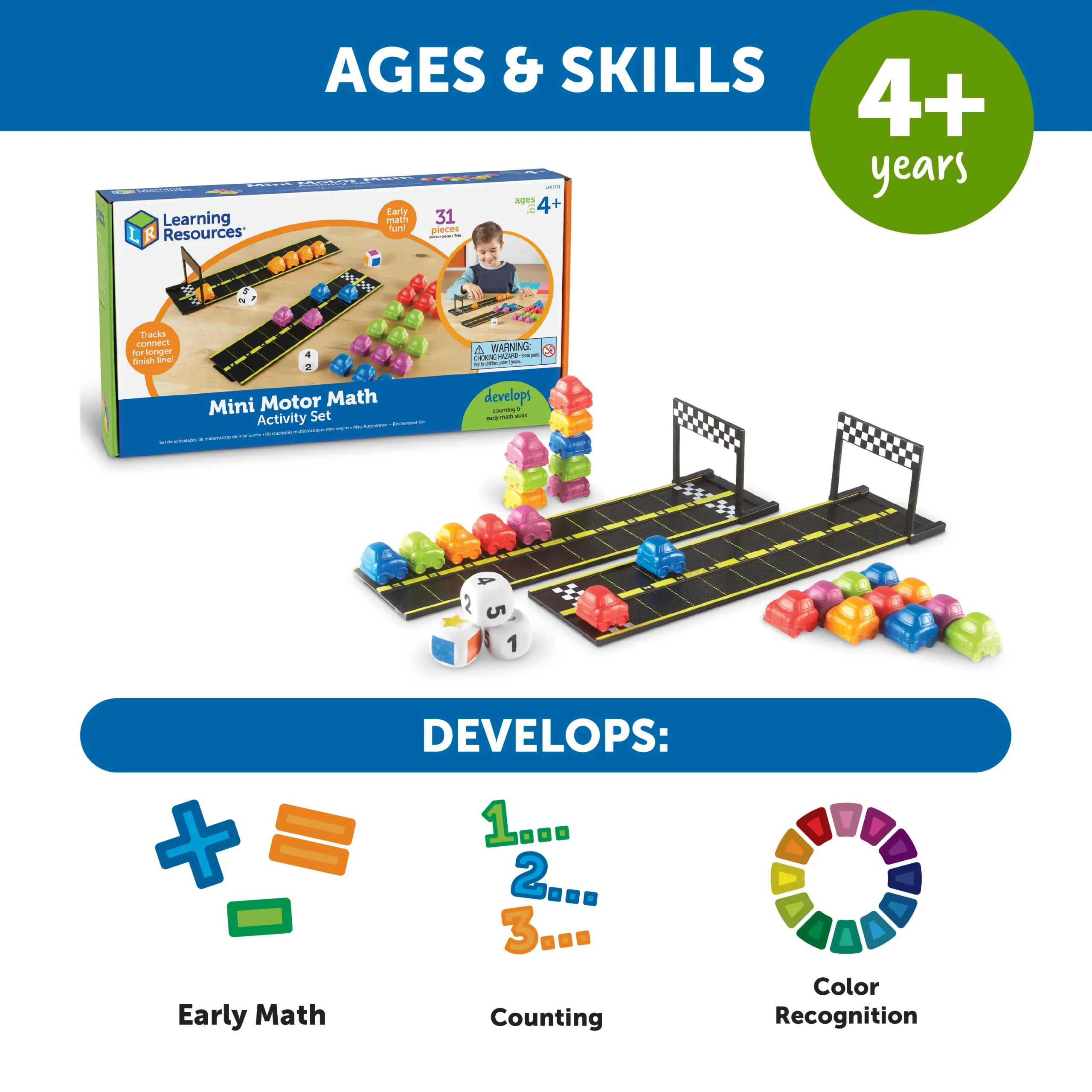 Learning Resources Puzzle Mini Motor Math Activity Set - Image 2