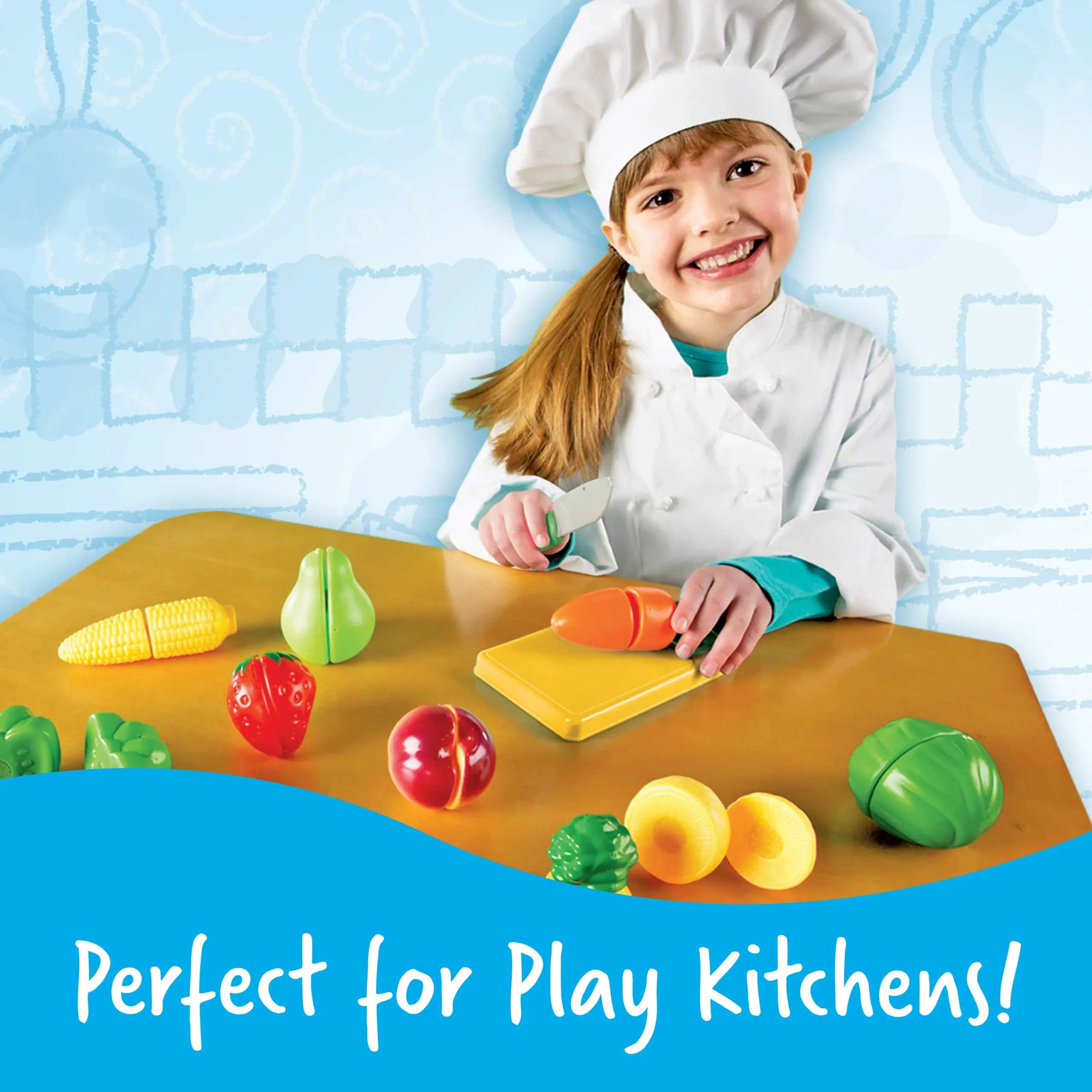 Learning Resources Puzzle Pretend & Play Sliceable Fruits & Veggies - Image 6