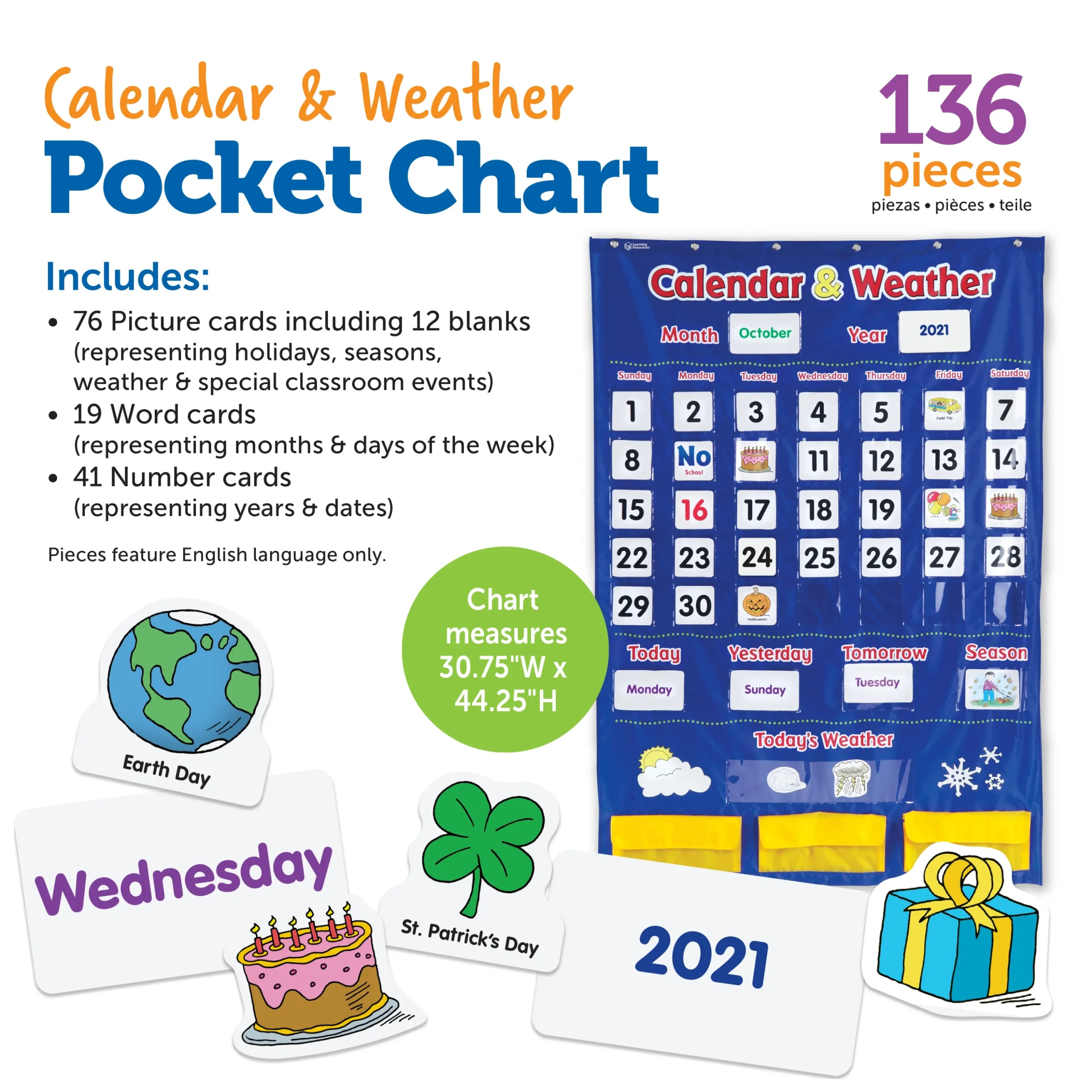 Calendar & Weather Pocket Chart - Image 2