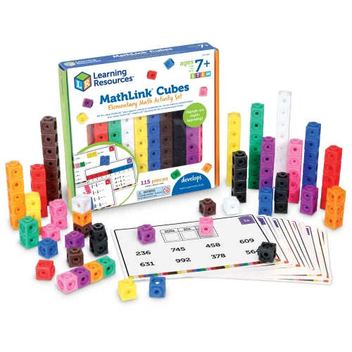 Learning Resources Puzzle MathLink® Cubes Elementary Math Activity Set