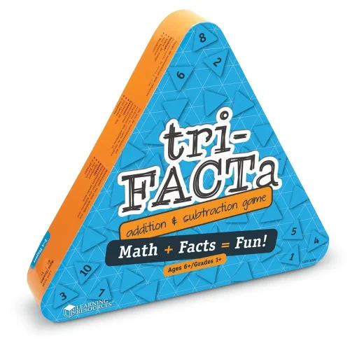 Alternative view of Learning Resources Puzzle tri-FACTa! Addition & Subtraction Game