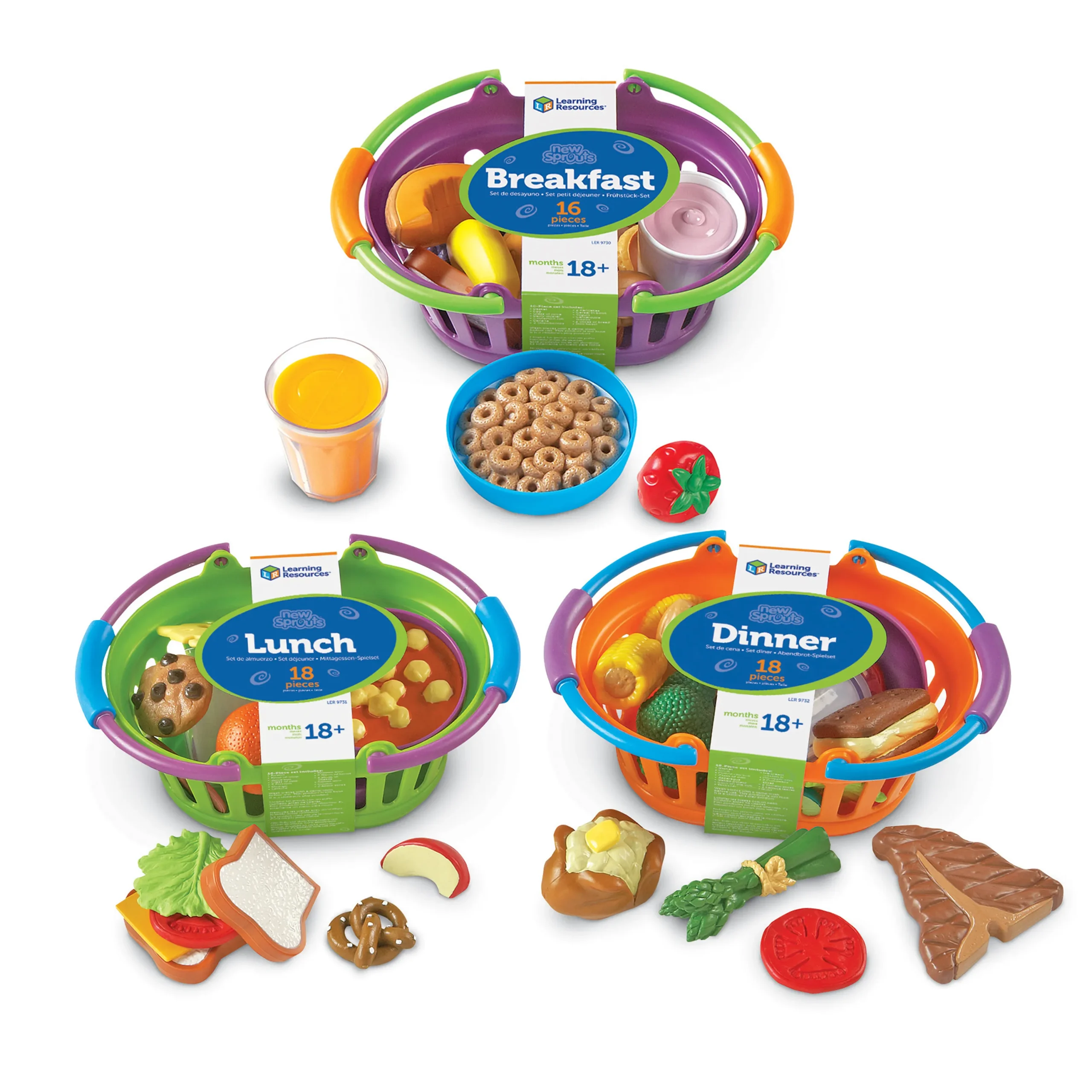 Learning Resources Puzzle New Sprouts® Breakfast, Lunch and Dinner Baskets
