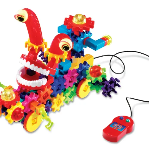 Alternative view of Learning Resources Puzzle Gears! Gears! Gears!® Motorized Wacky WiggLER-s® Building Set