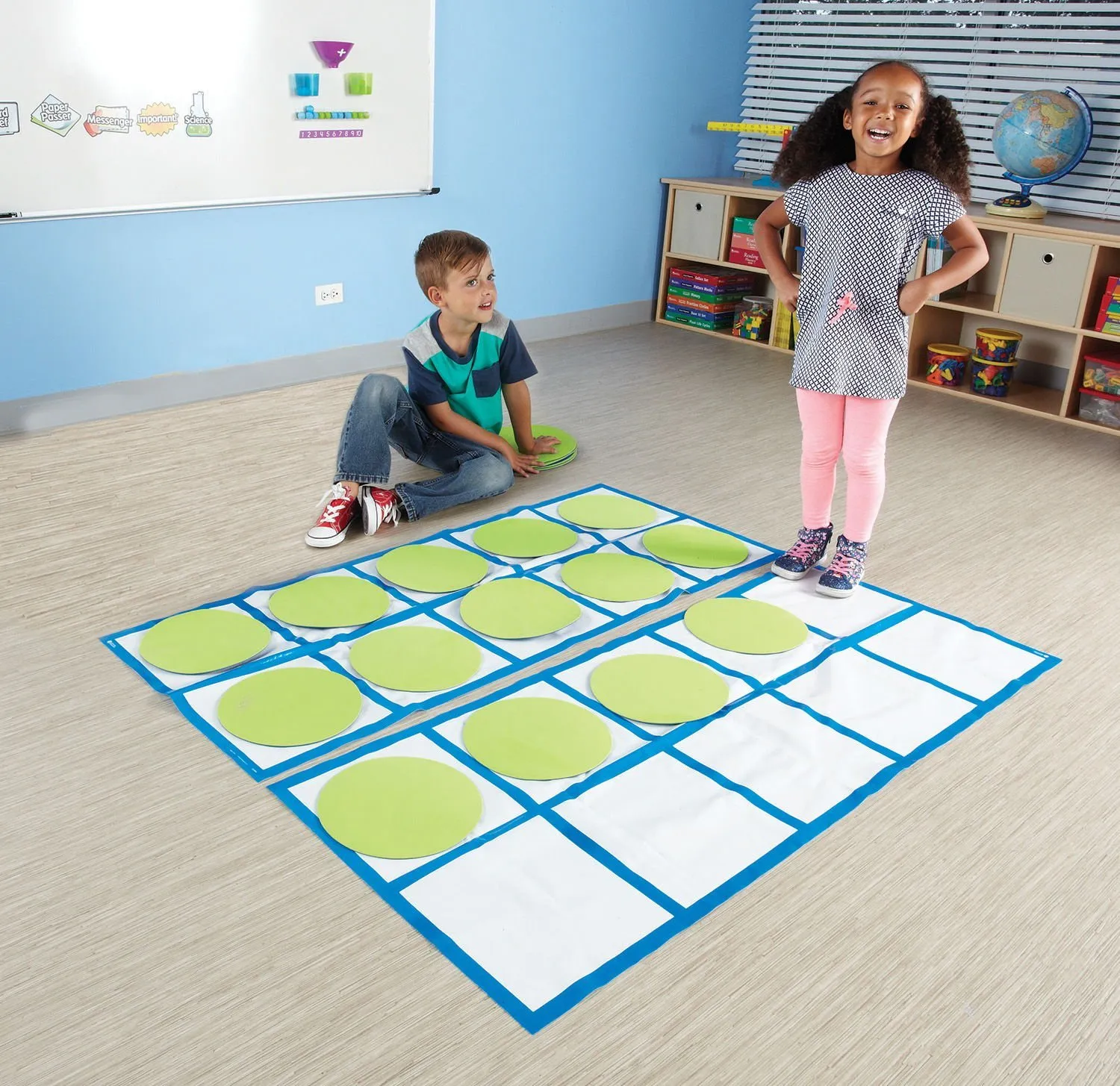 Learning Resources Puzzle Ten-Frame Floor Mat Activity Set - Image 4