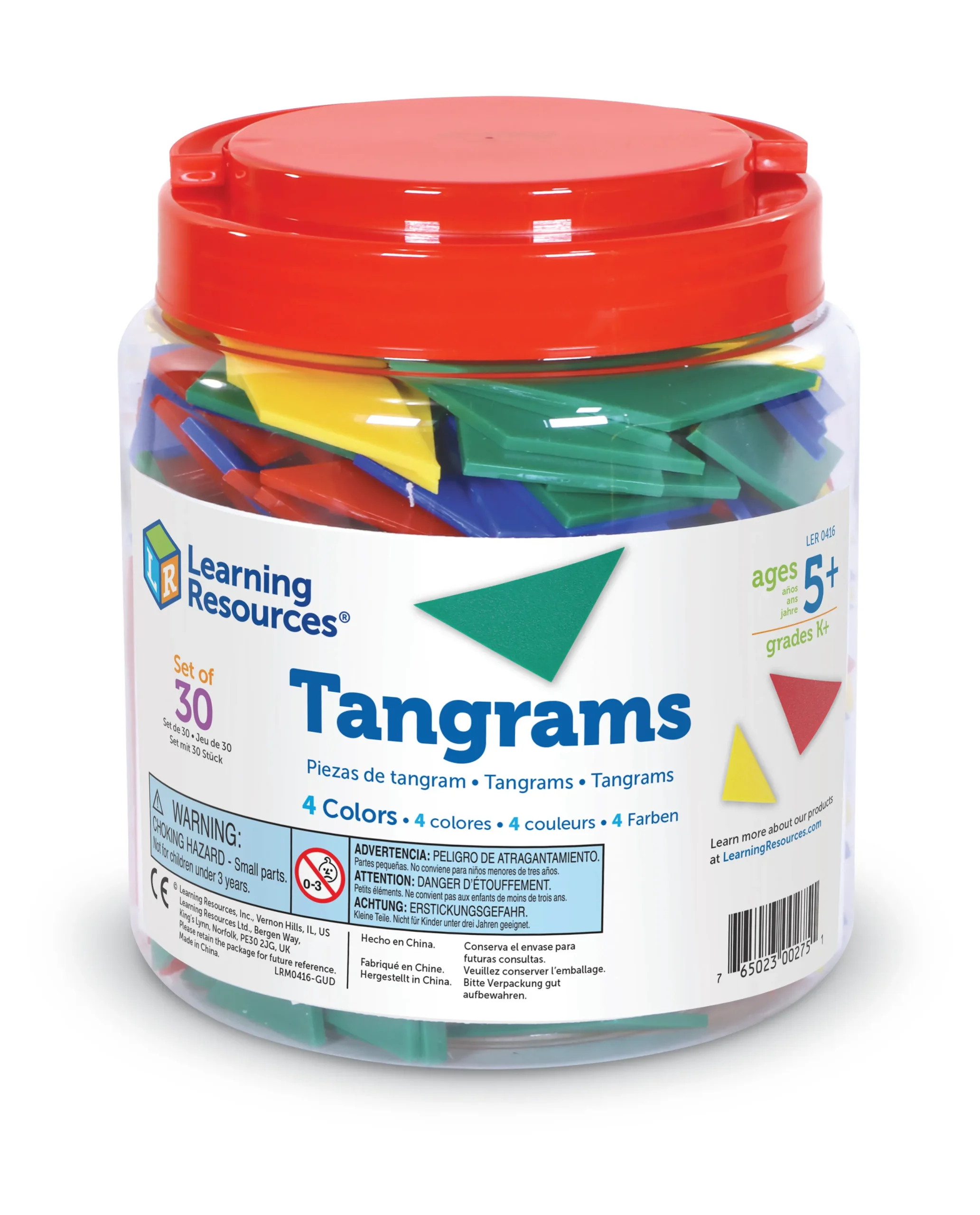 Learning Resources Puzzle 4-Color Tangrams