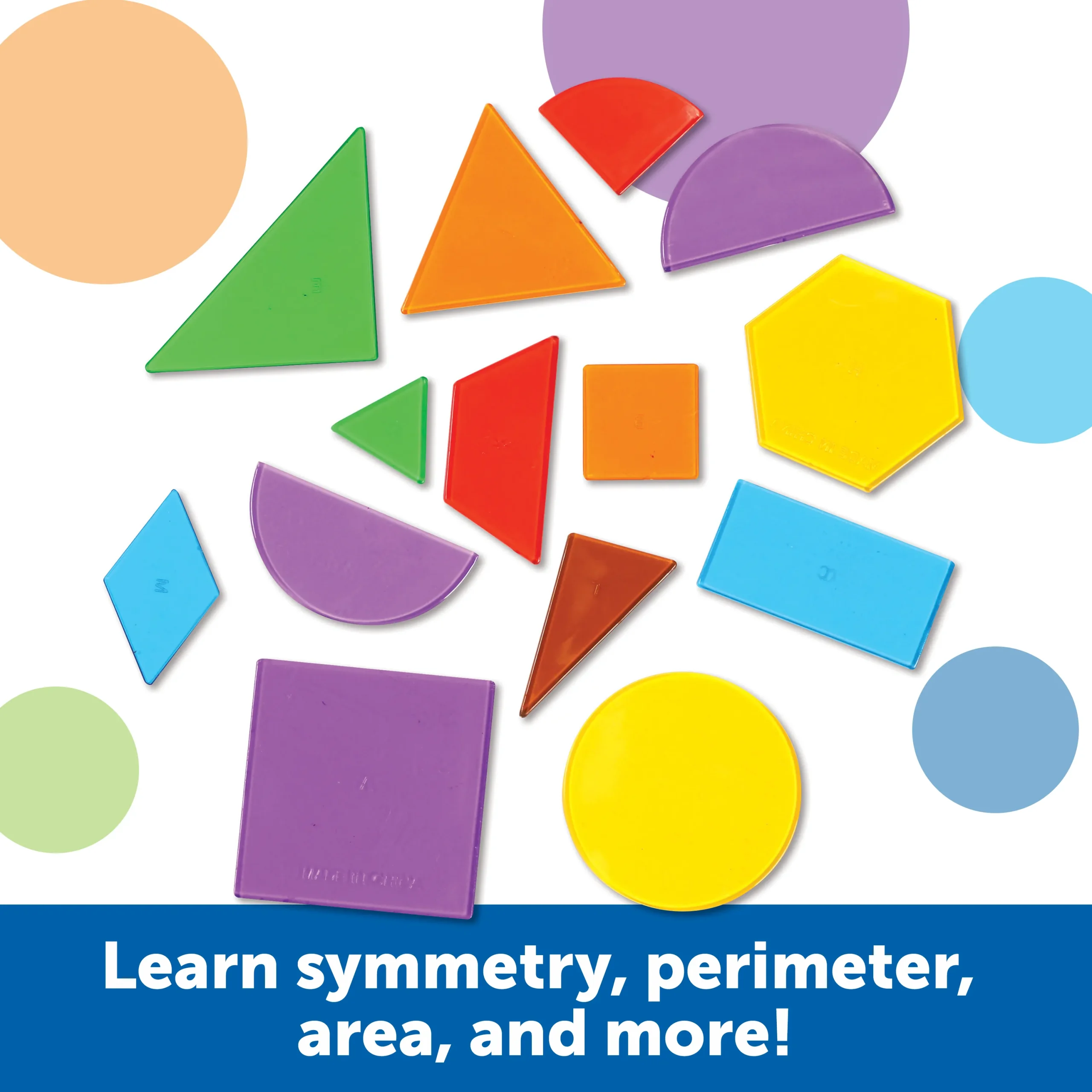 Learning Resources Puzzle Translucent Geometric Shapes - Image 3