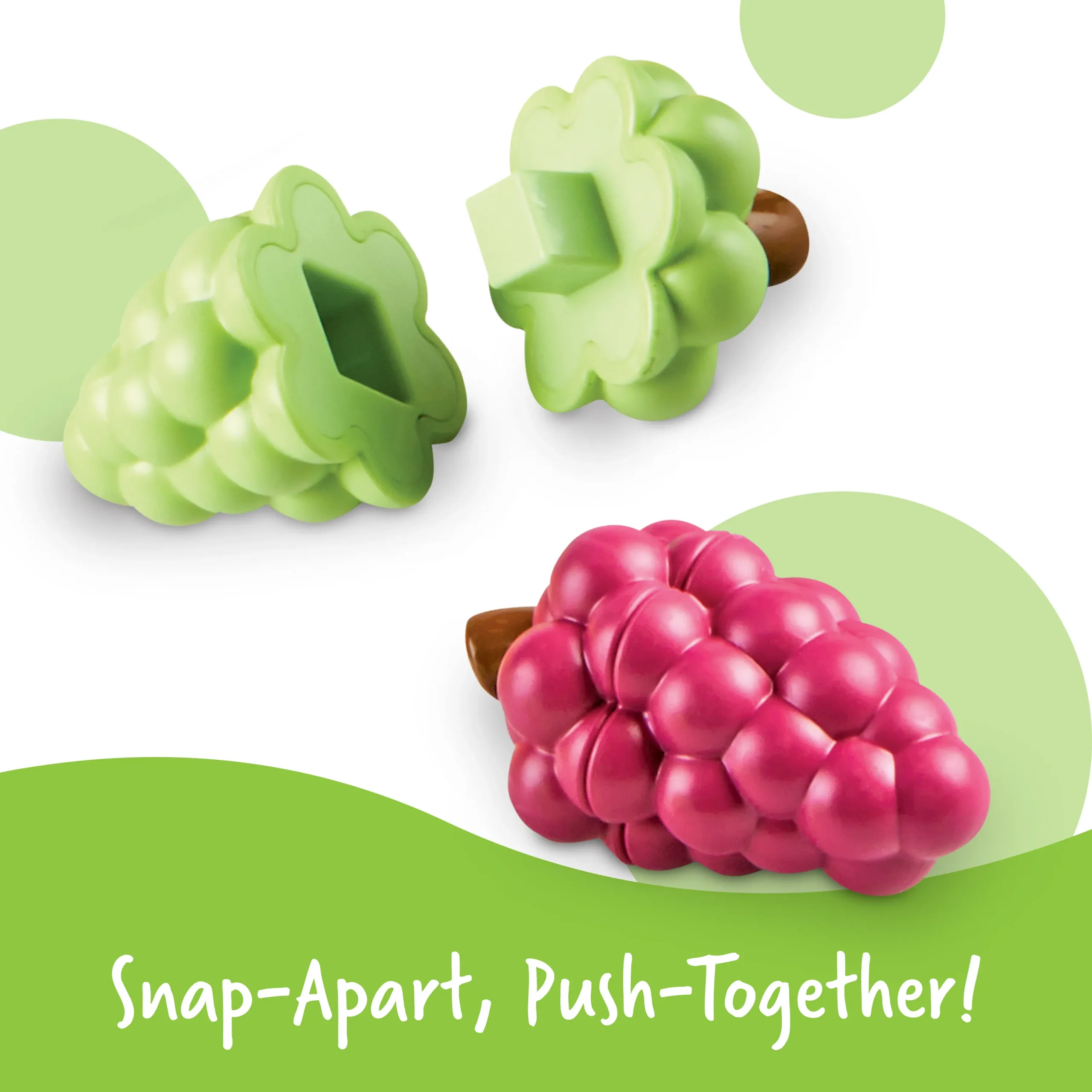 Learning Resources Puzzle Snap-n-Learn™ Fruit Shapers - Image 3