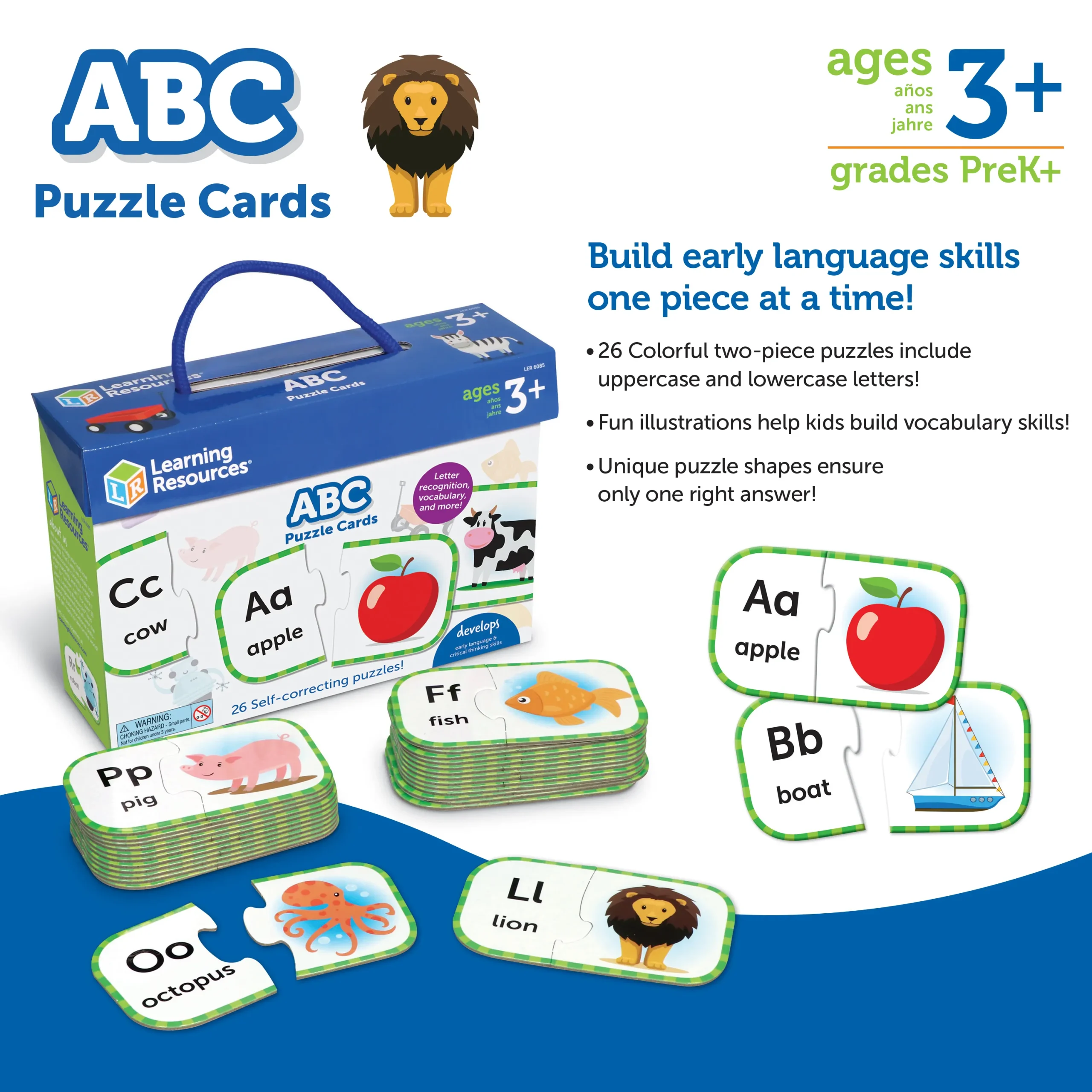 Learning Resources Puzzle ABC Puzzle Cards - Image 2