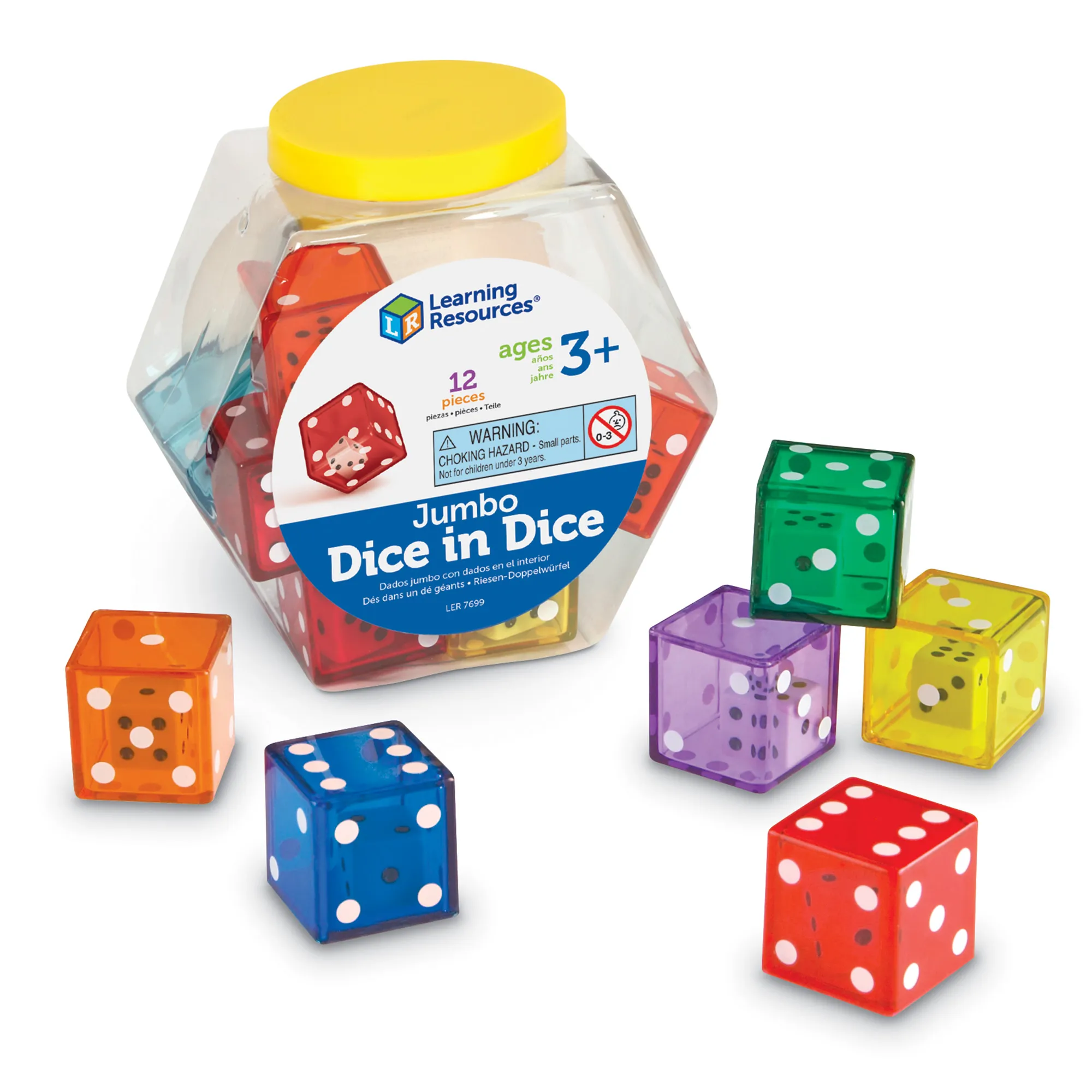Learning Resources Puzzle Jumbo Dice in Dice - Image 3