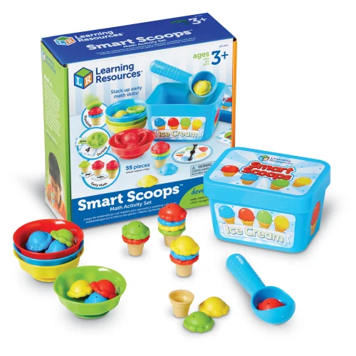 Learning Resources Puzzle Smart Scoops Math Activity Set