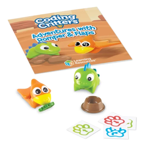 Learning Resources Puzzle Coding Critters® Pair-a-Pets: Adventures with Romper & Flaps