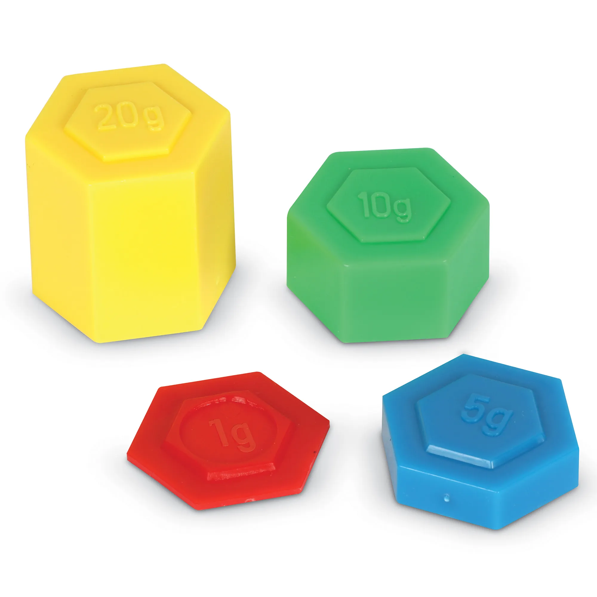 Learning Resources Puzzle Hexagram® Metric Weight Set - Image 4