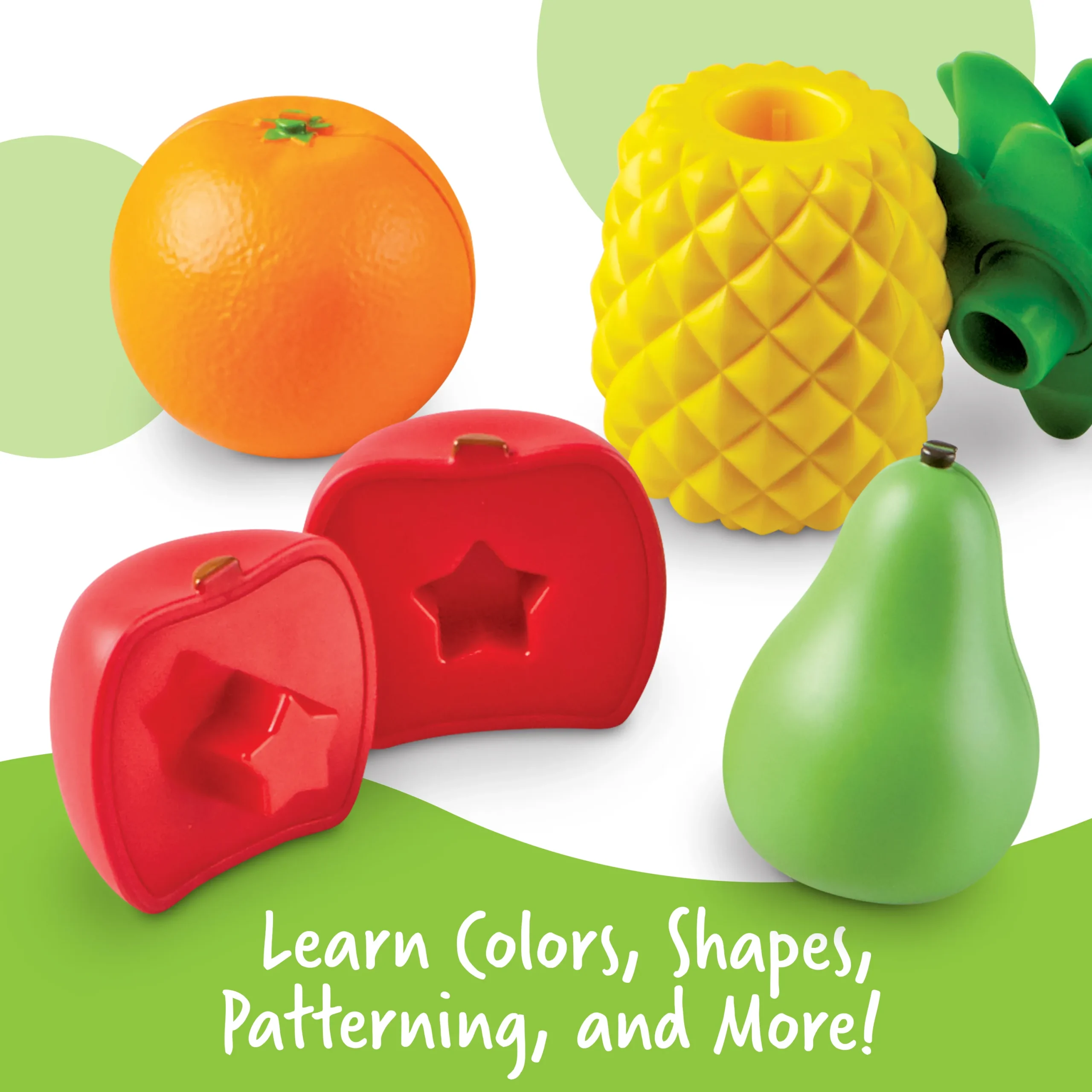 Learning Resources Puzzle Snap-n-Learn™ Fruit Shapers - Image 5