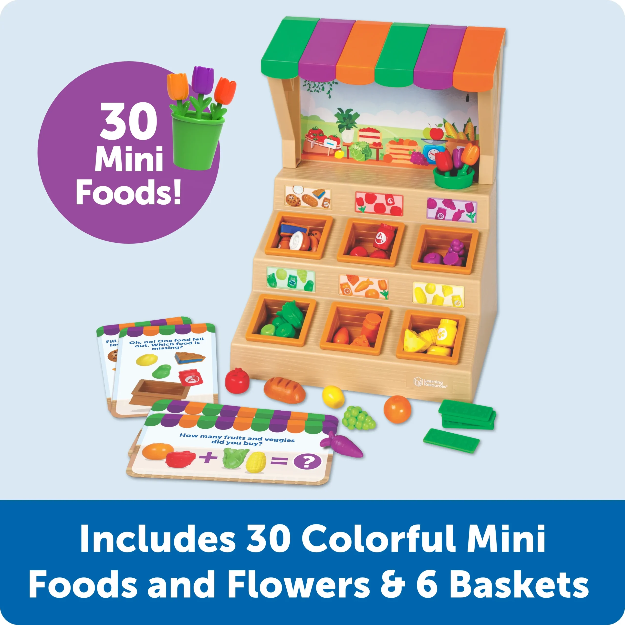 Learning Resources Puzzle Mini Farmstand Sorting Set - Image 4
