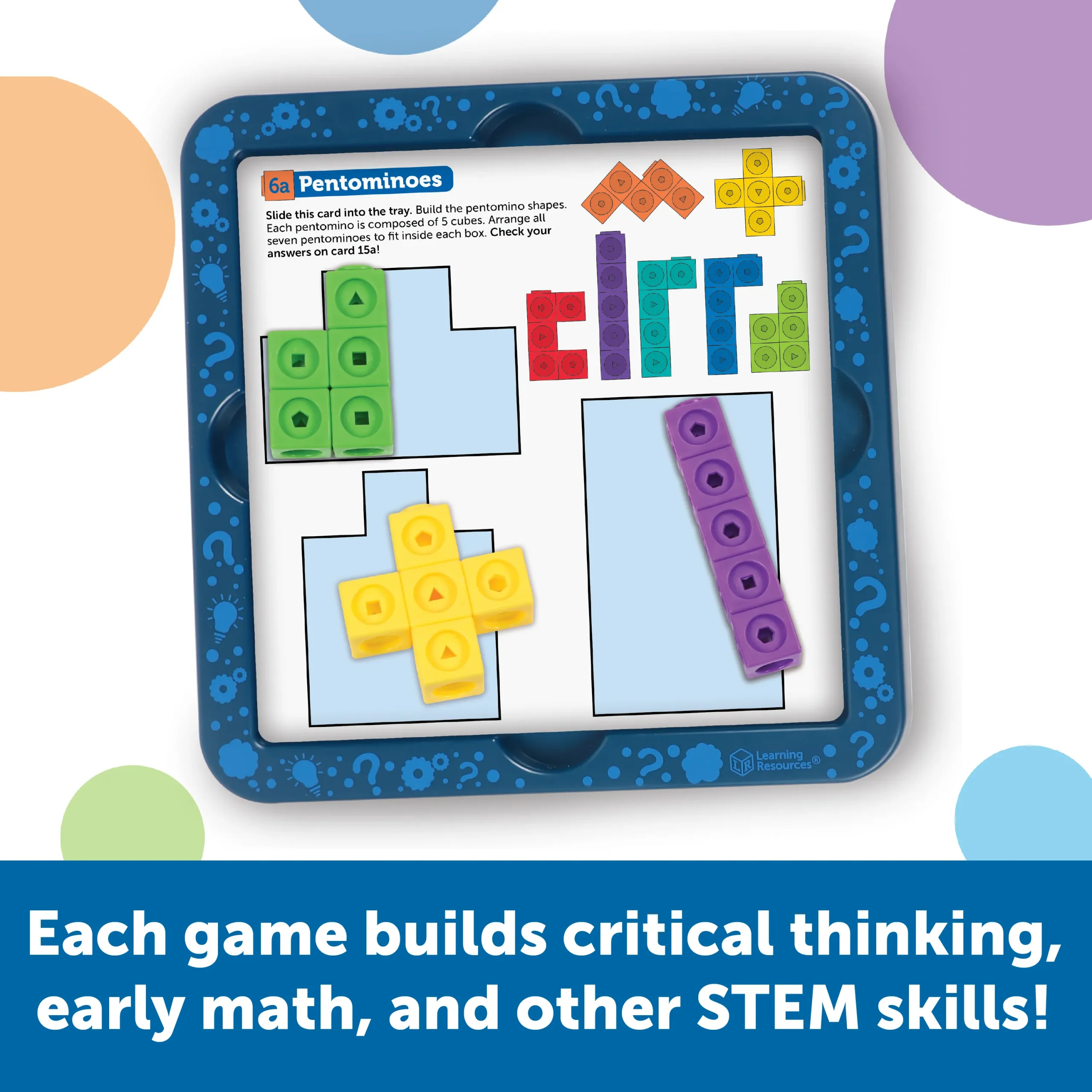 Learning Resources Puzzle MathLink® Cubes Brain Puzzle Challenge - Image 5