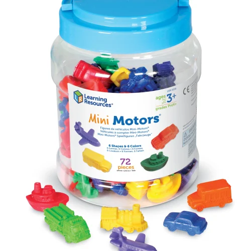Alternative view of Learning Resources Puzzle Mini Motors® Counters, Set of 72