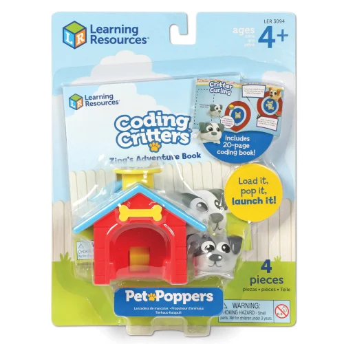 Alternative view of Learning Resources Puzzle Coding Critters® Pet Poppers: Zing the Dog