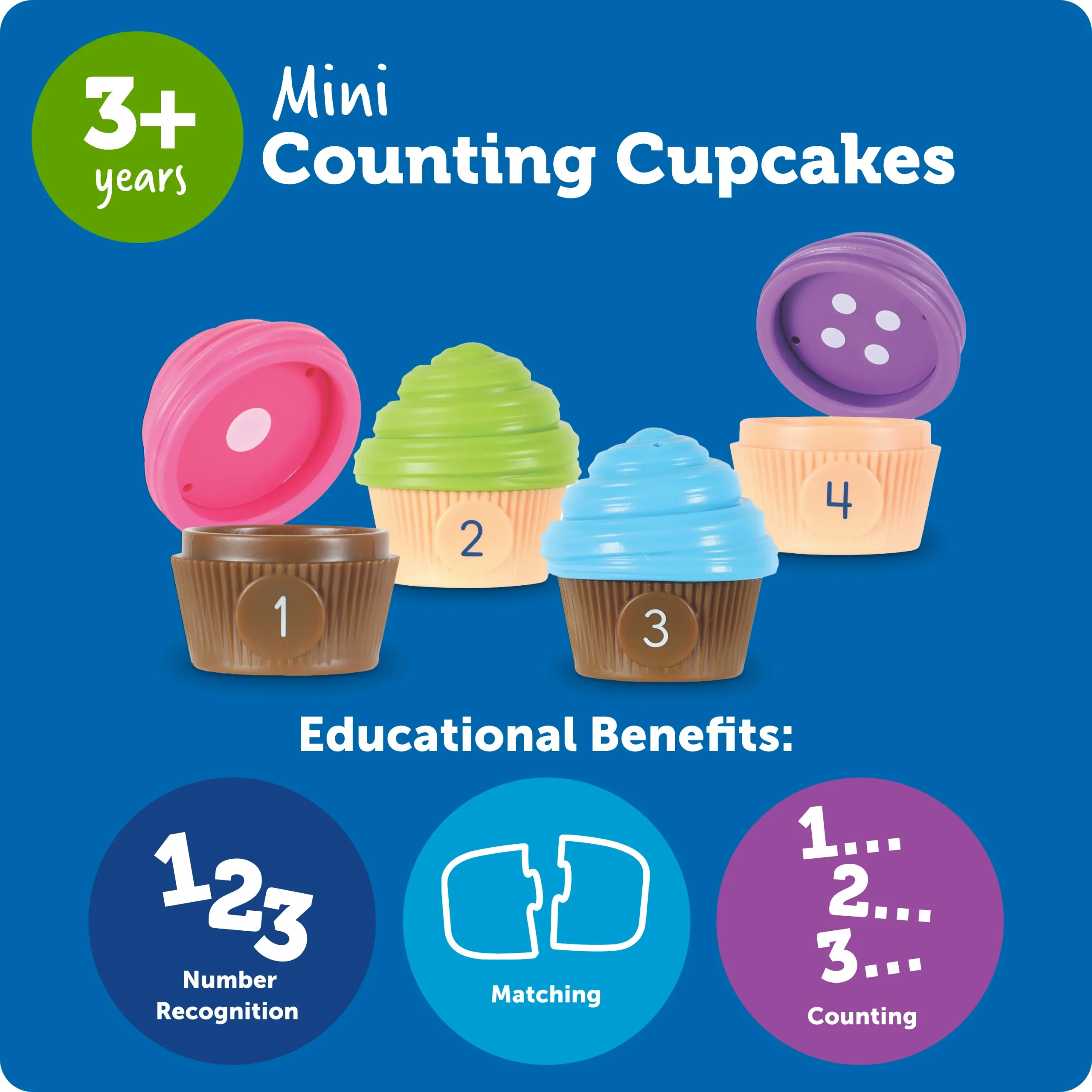 Learning Resources Puzzle Mini Counting Cupcakes - Image 6