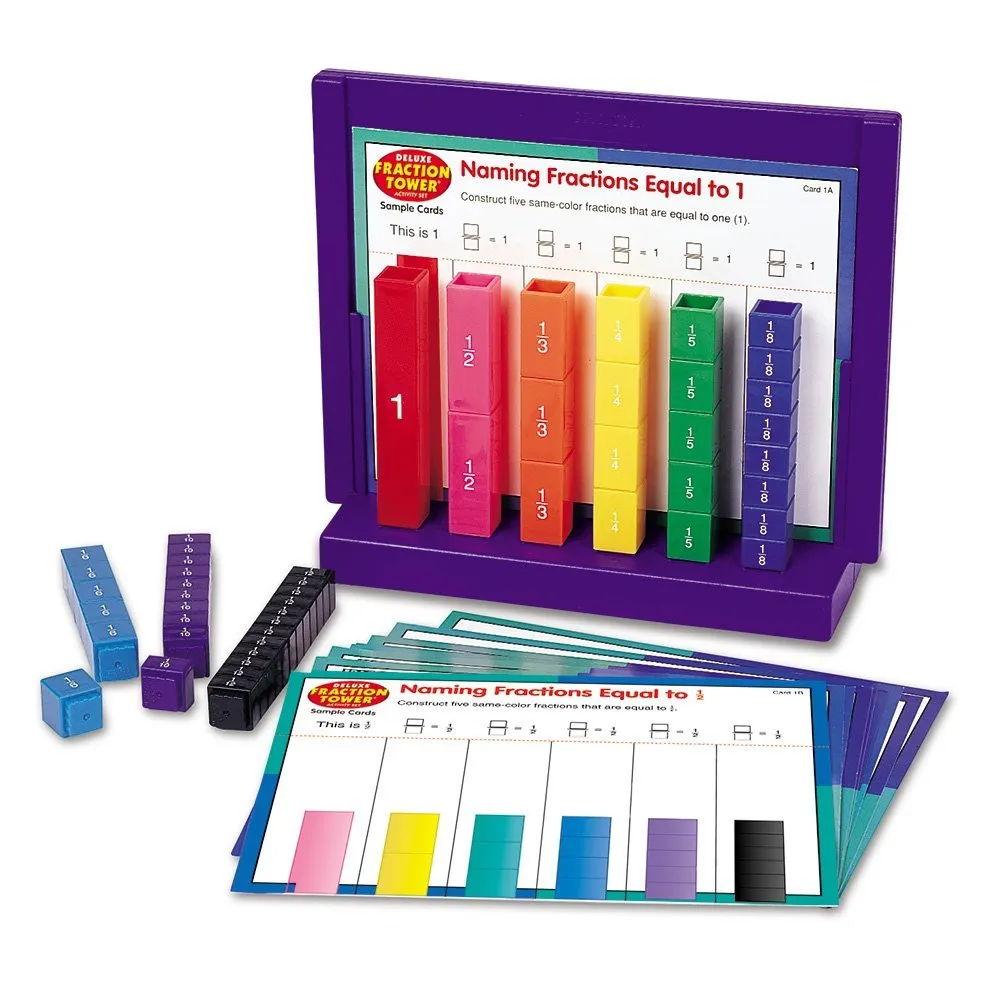 Learning Resources Puzzle Fraction Tower® Activity Set