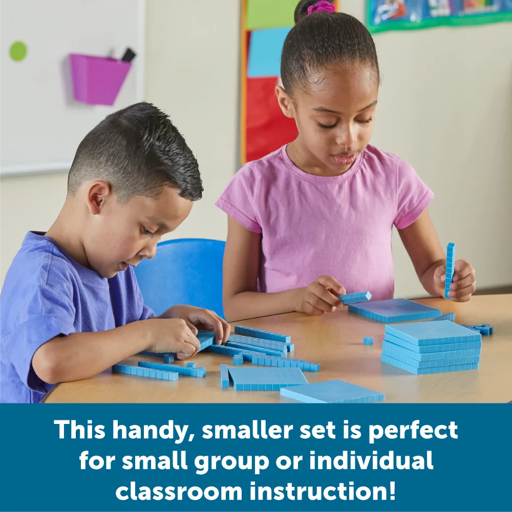 Learning Resources Puzzle Base Ten Blocks Smart Pack, Set of 121 - Image 4