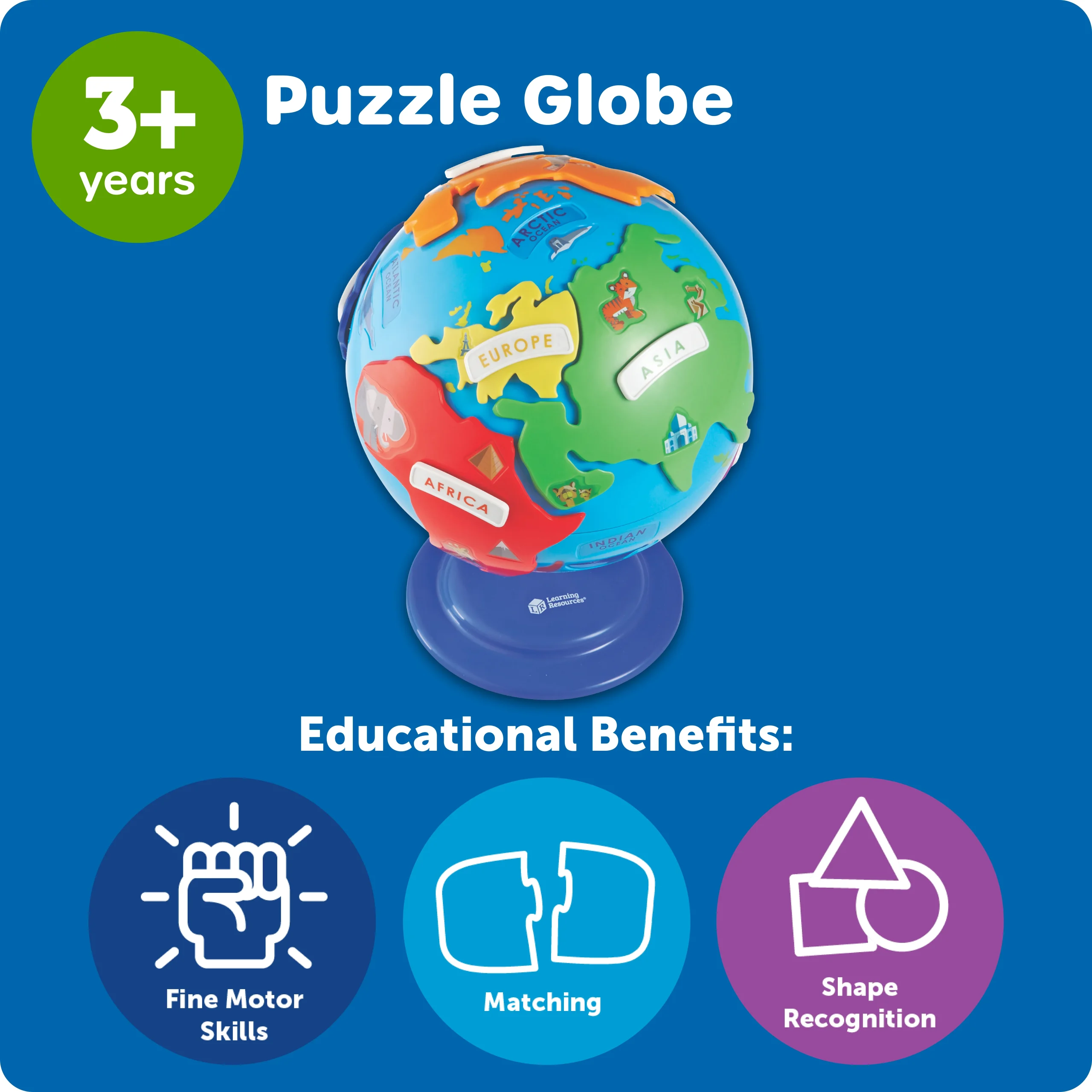 Learning Resources Puzzle Puzzle Globe - Image 6