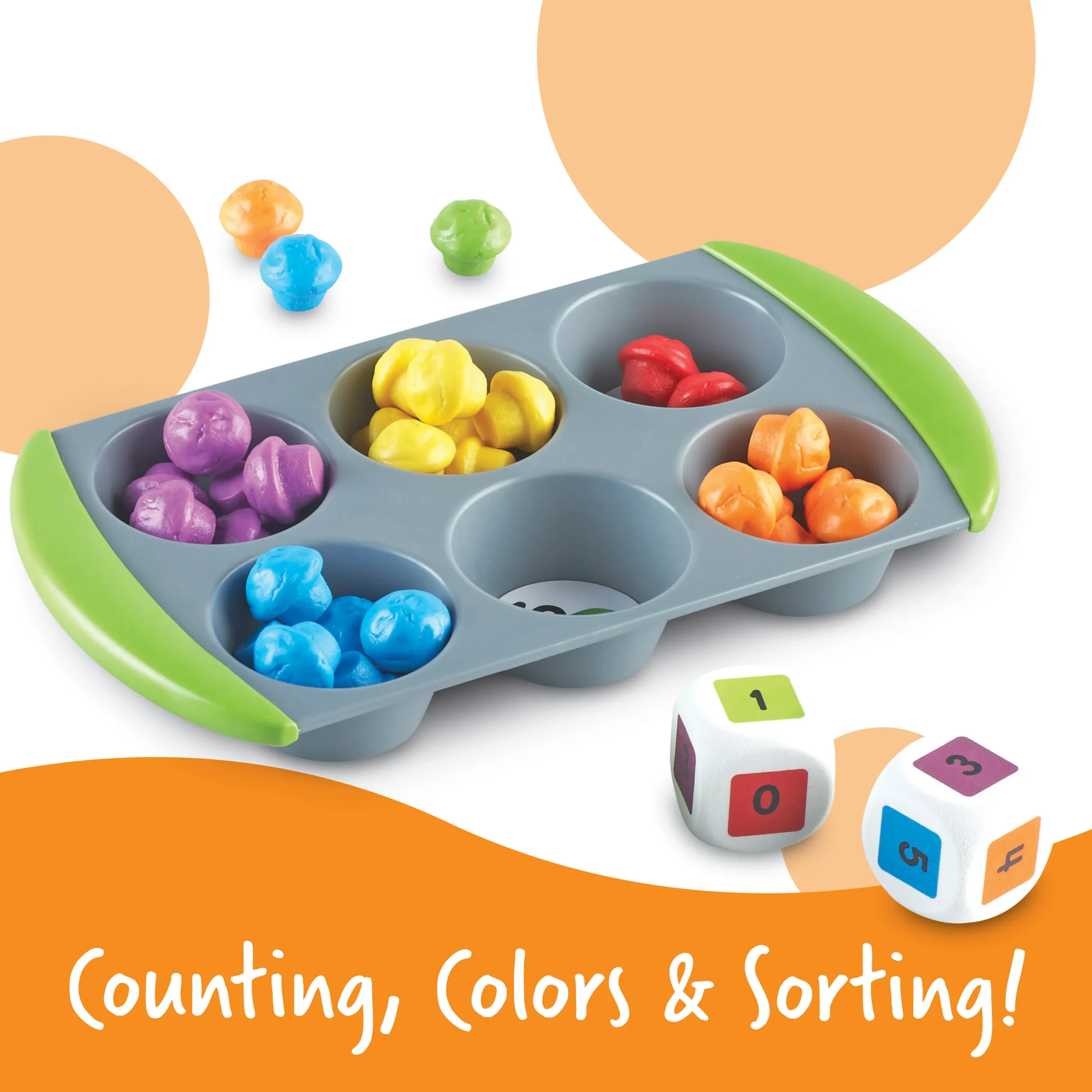Learning Resources Puzzle Mini Muffin Match Up Math Activity Set - Image 5