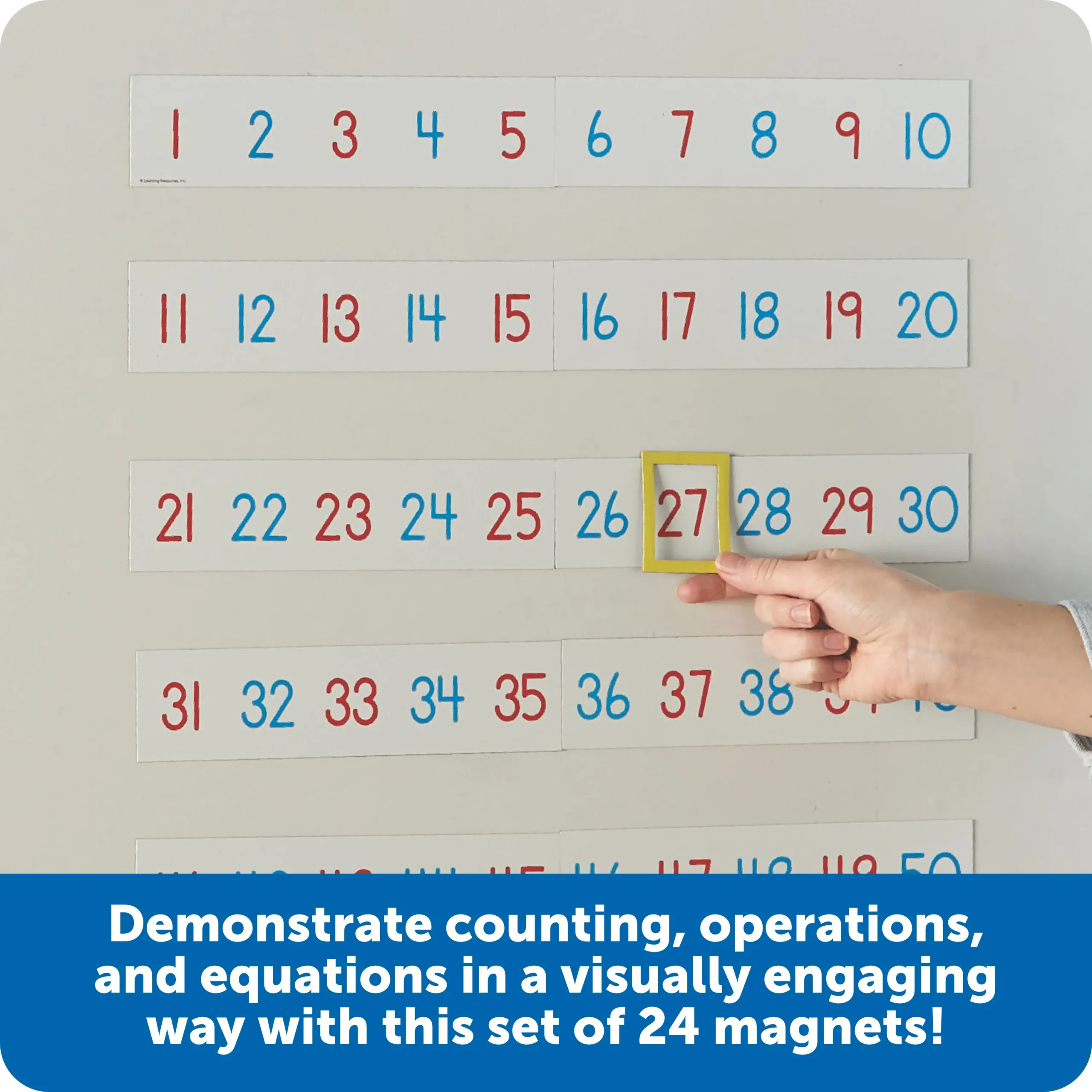 Learning Resources Puzzle 1-100 Magnetic Number Line - Image 3